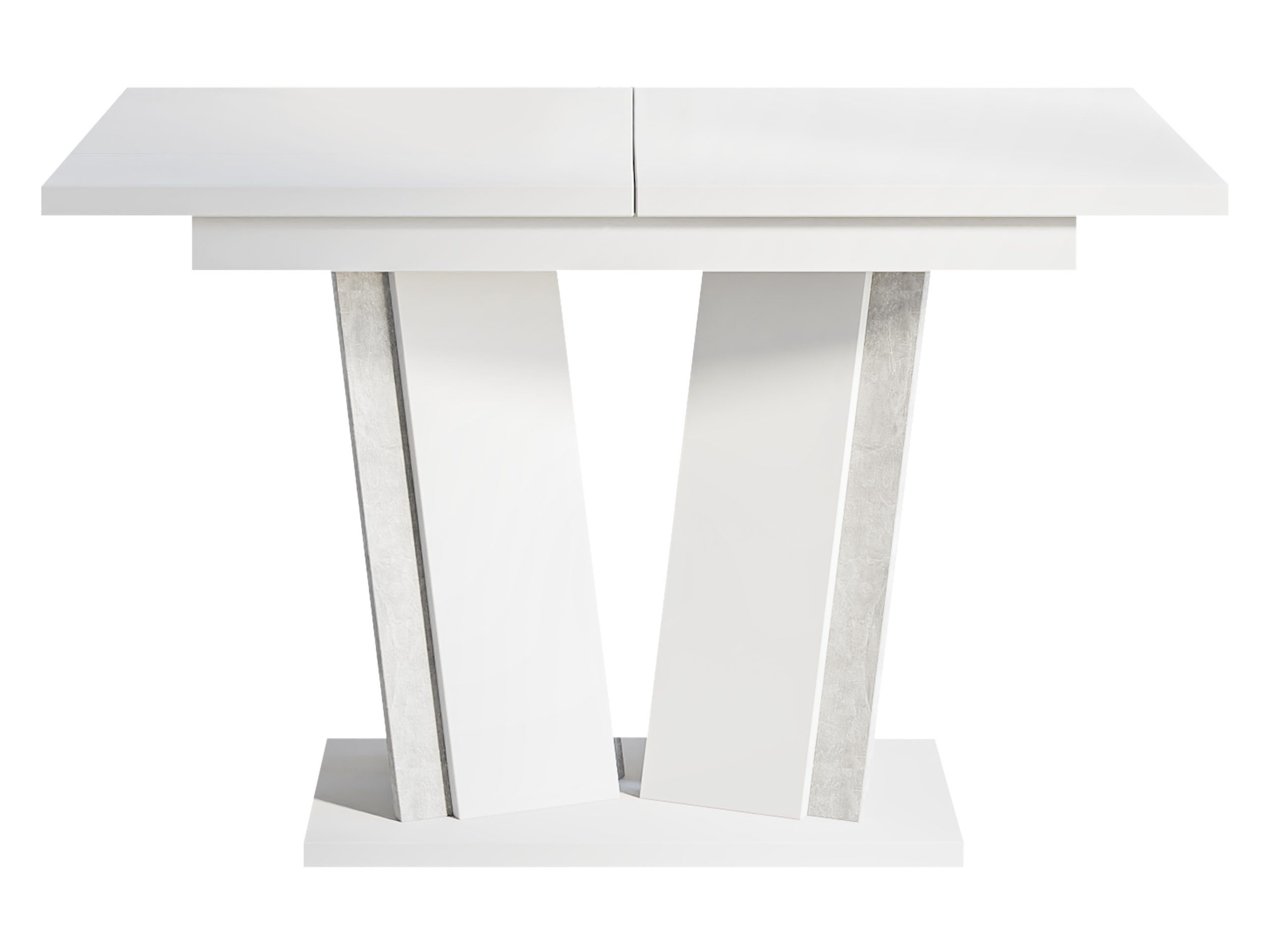 MIRJAN24 Esstisch Doha II (Ausziehbar - 1x Einlegeplatte), Rechteck, 120-160x80x75 cm