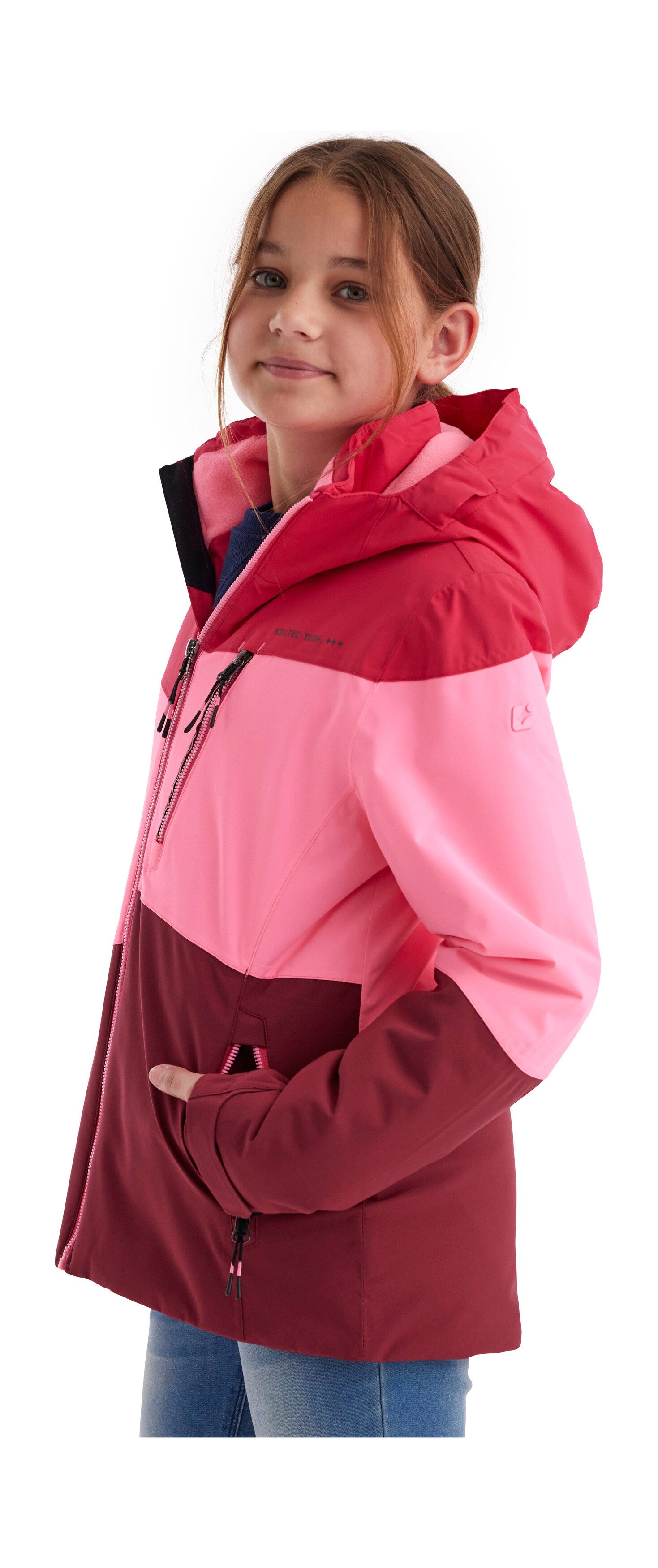 Killtec Outdoorjacke KOW 170 GRLS JCKT Funktionsjacke mit Kapuze und Schneefang, wasserdicht
