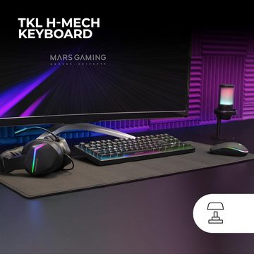 MARSGAMING MCP-RGB3, Pack Gaming Tastatur- und Maus-Set, 3200 DPI + Headset Over-Ear RGB + XXL Mousepad, Französische Sprache