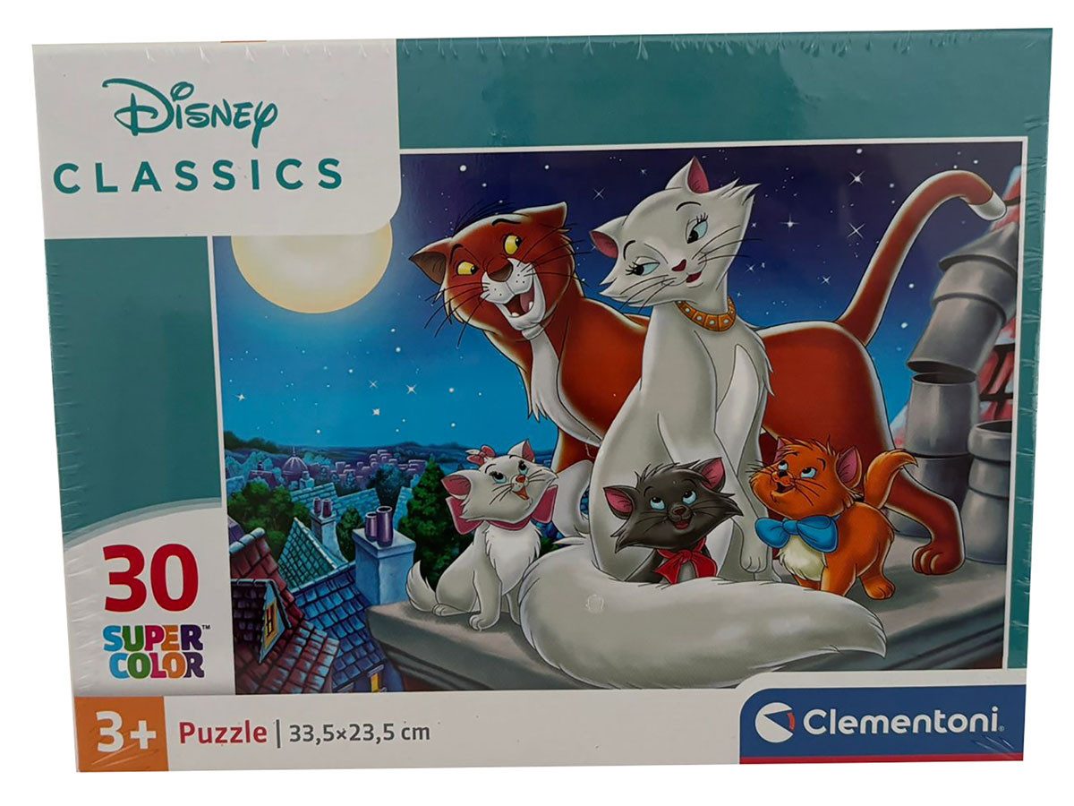 Clementoni® Puzzle Disney Classics, Aristocats Marie, Puzzle 30 Teile, Kinderpuzzle, Clem, 30 Puzzleteile