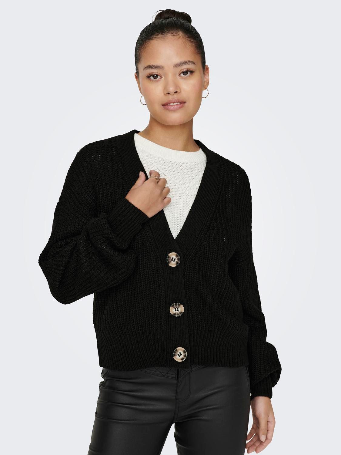 Strickjacke JDYJUSTY L/S SHORT CARDIGAN KNT NOOS