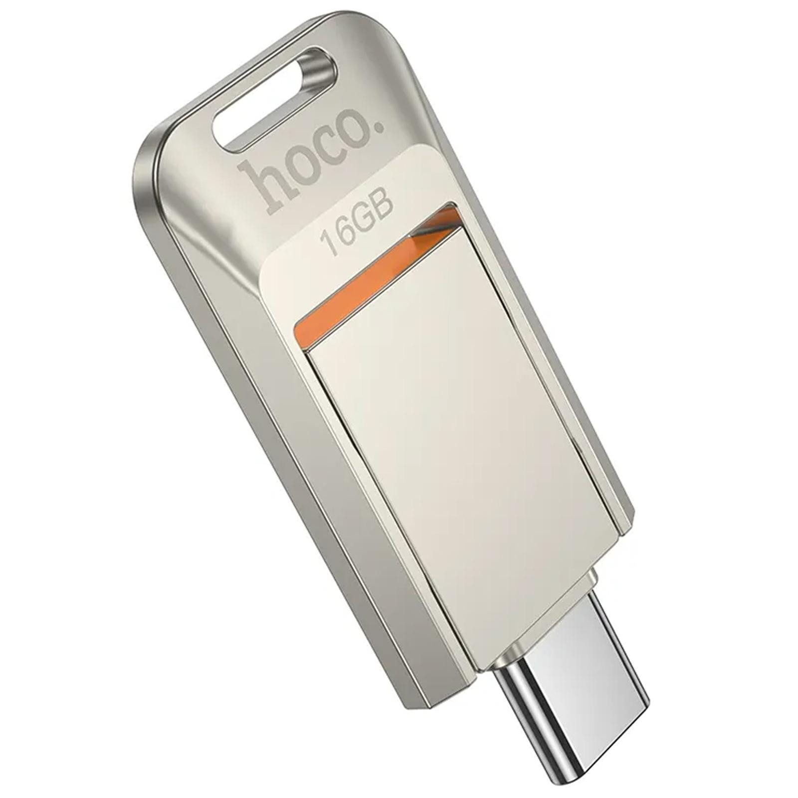 hoco. UD17 Pendrive 16GB USB-Stick (USB 3.0, Lesegeschwindigkeit 150 MB/s, Flash Drive USB C Metall Speicher Stick Typ C)