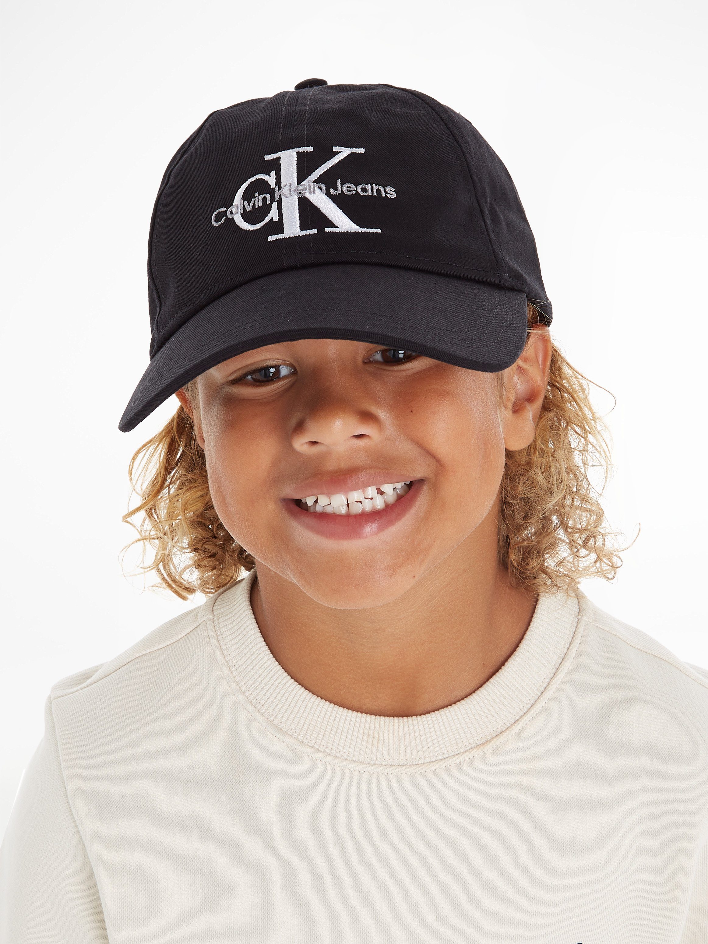 Calvin Klein Black Jeans MONOGRAM Baseball CAP Cap