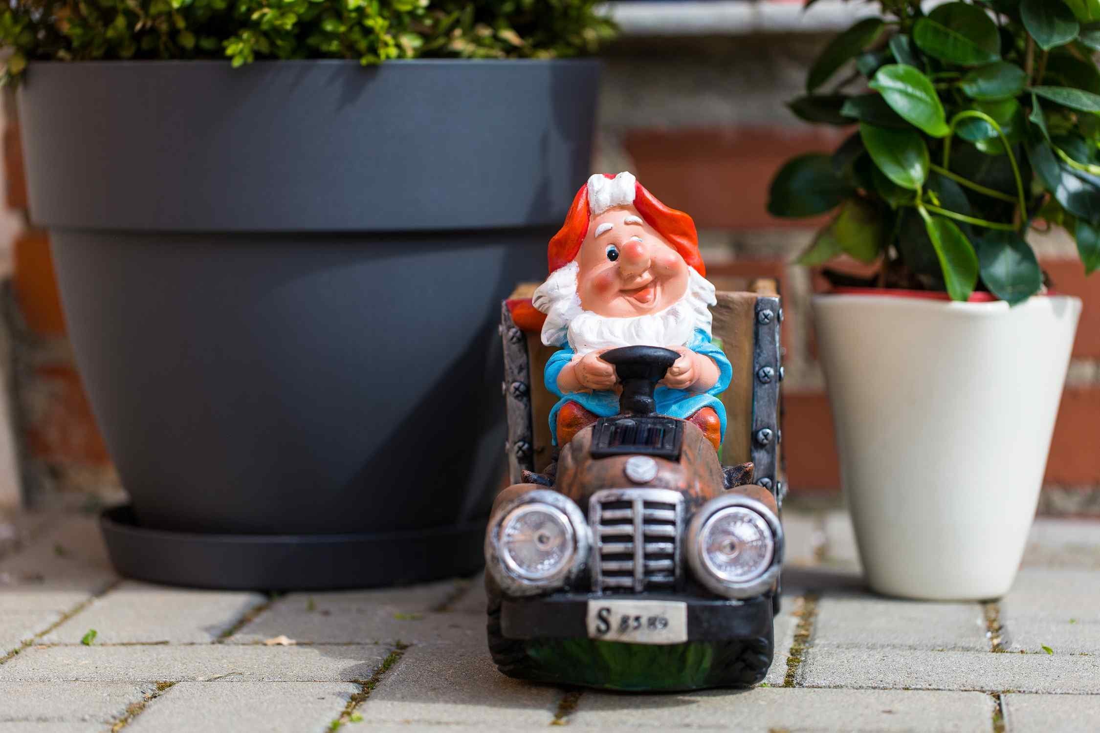 BIRENDY Dekofigur BIRENDY Gartenzwerg Gartenwichtel LED günstig online kaufen