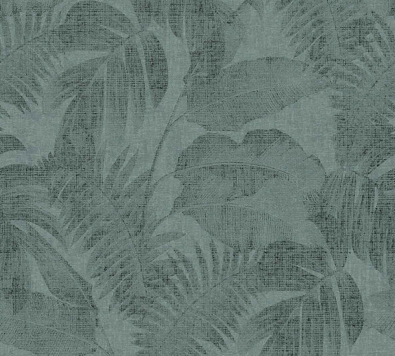 living walls Vliestapete »New Walls Cosy & Relax mit Palmenblättern«, strukturiert, floral, Palmentapete Tapete Dschungel