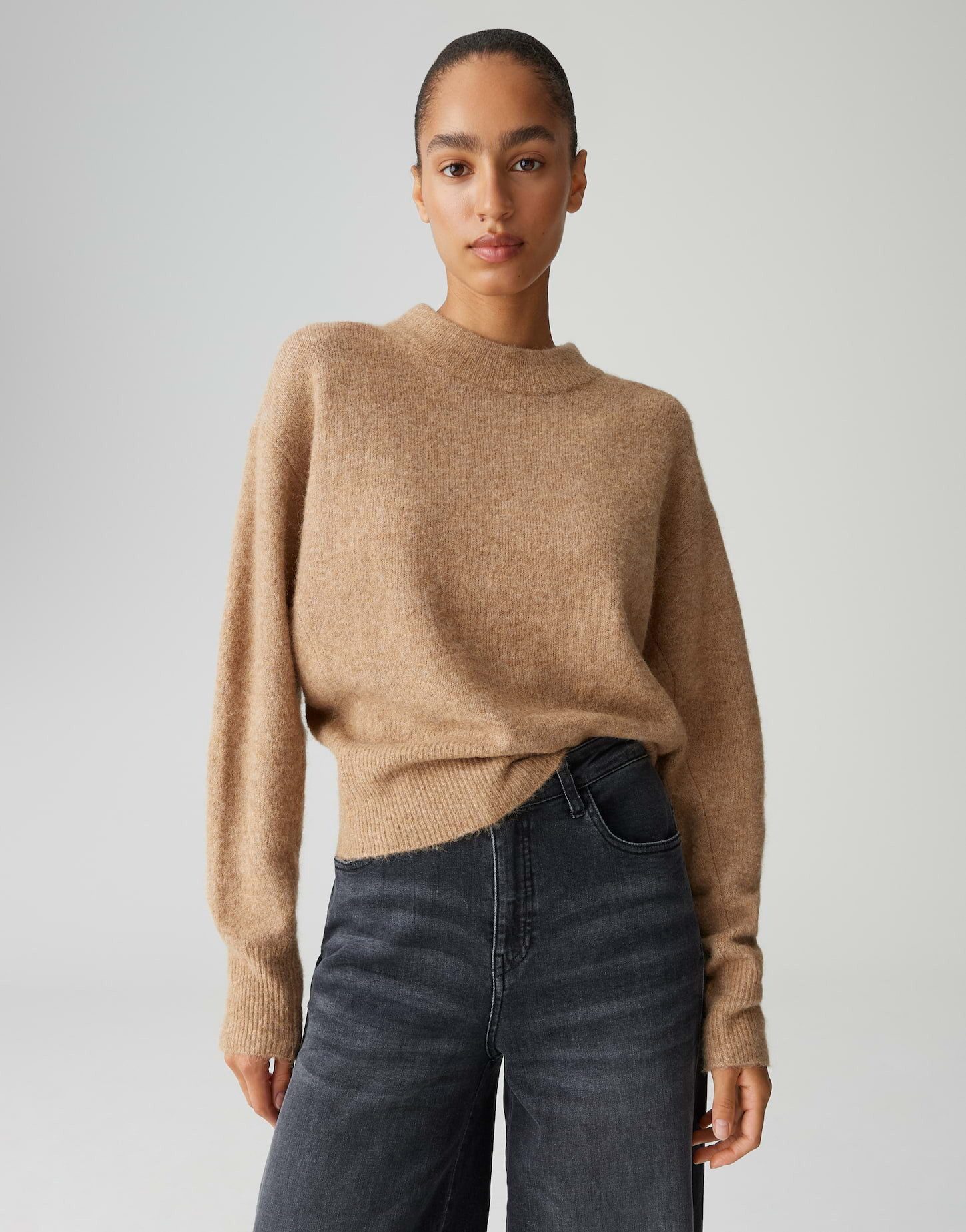 OPUS Strickpullover PITAN Regular in Mélange Optik lockere Passform, weiche günstig online kaufen