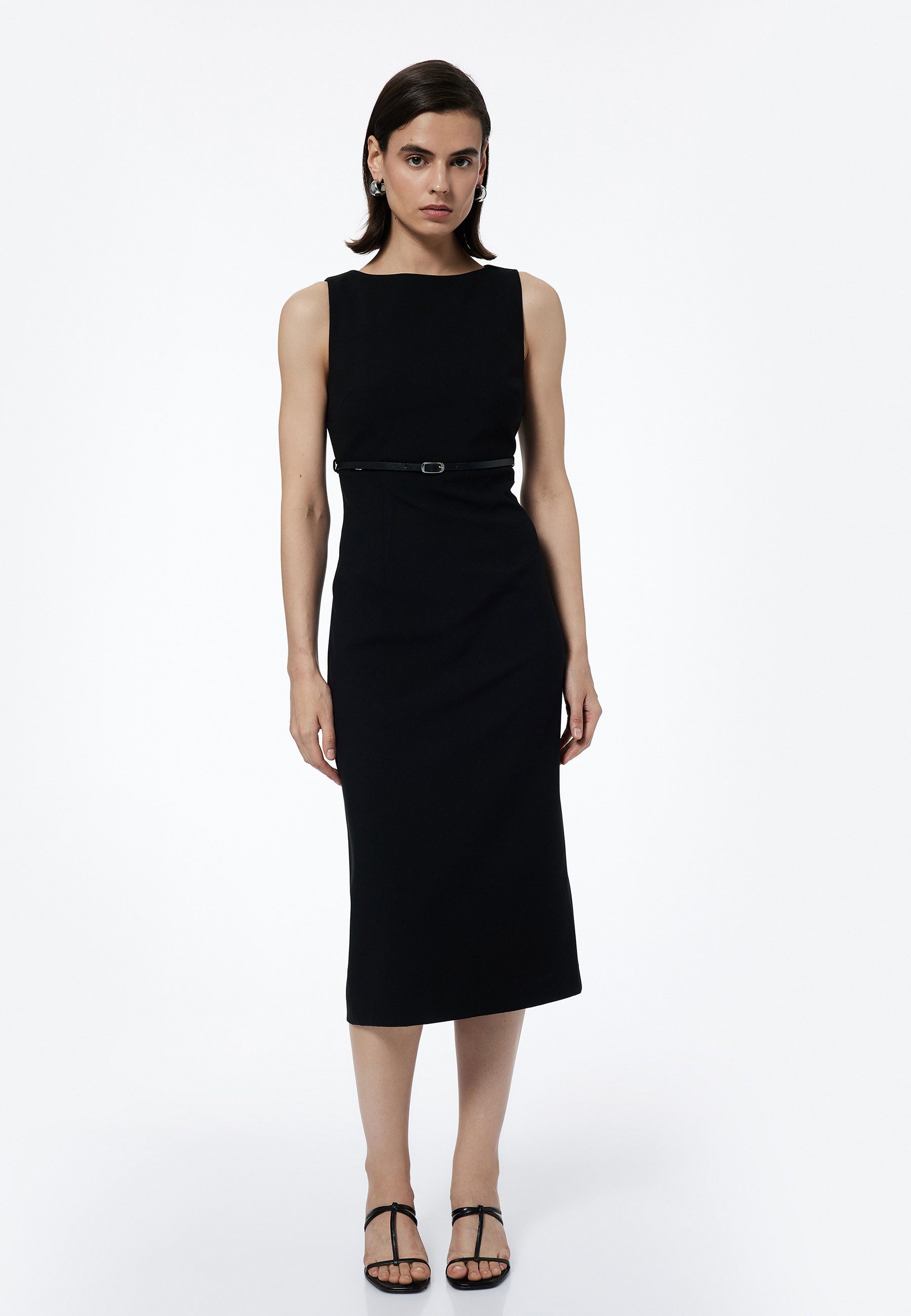 Koton Badekleid Mit Bauchgurt A Form Midikleid