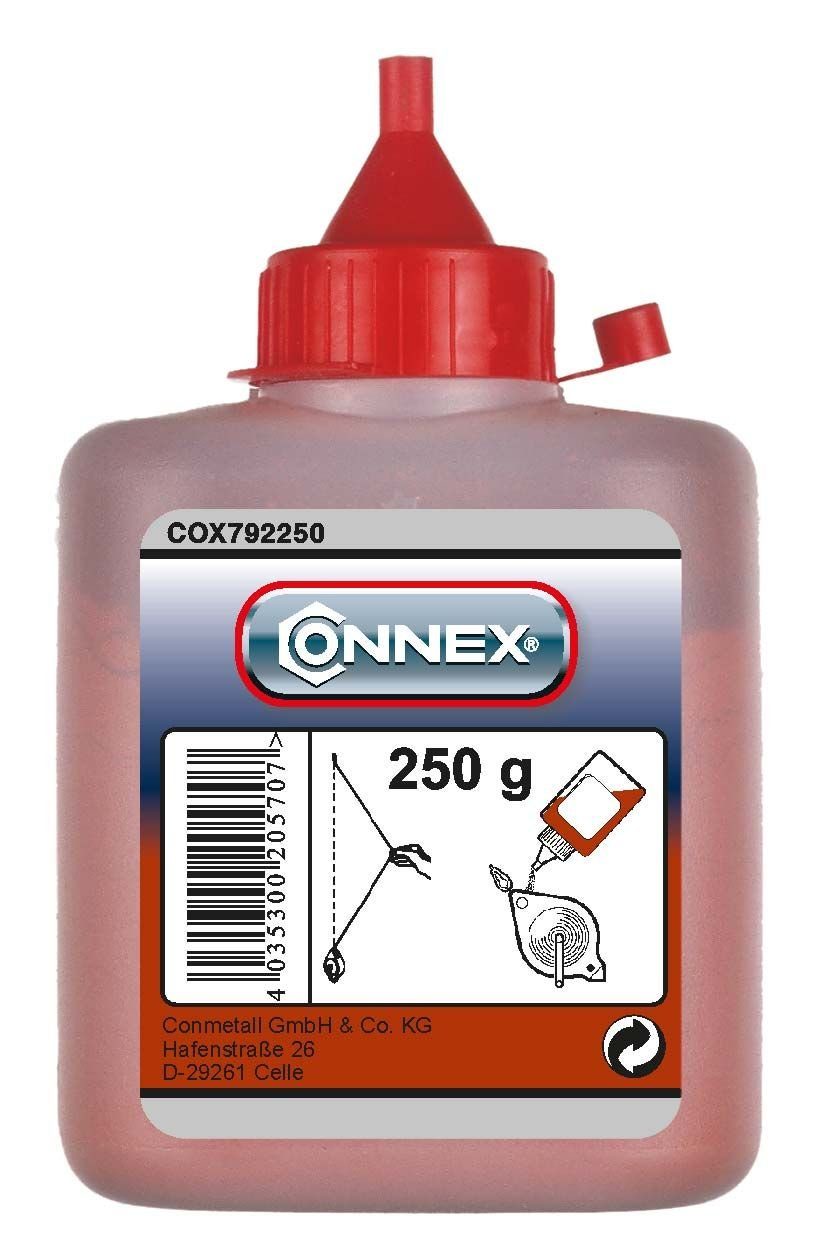 Line Farbpuder 250 g Trend rot Maurerkelle für Schlagschnurgerät