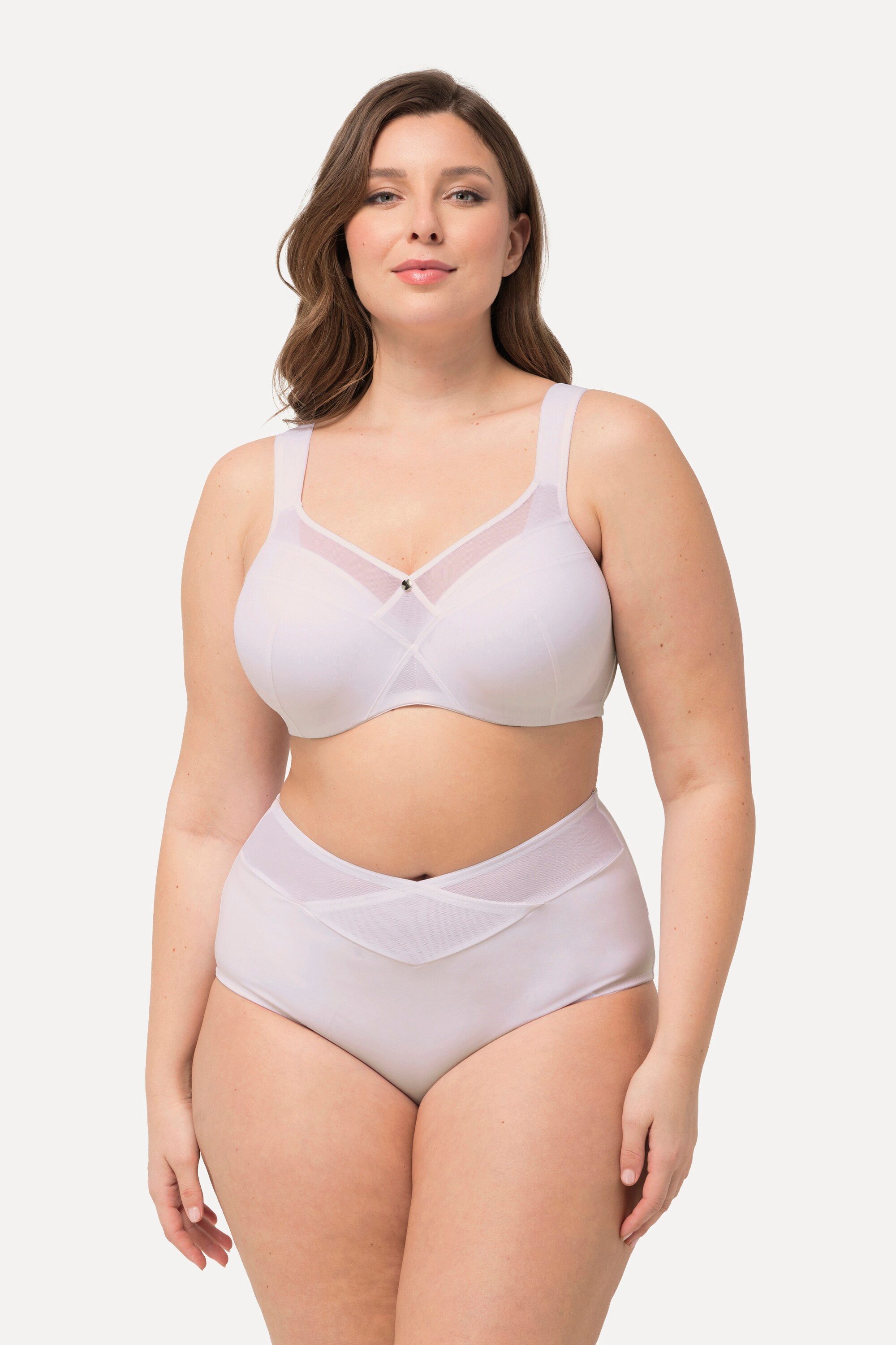 Ulla Popken Bügel-BH Bügel-BH Softschale Mesh-Einsatz