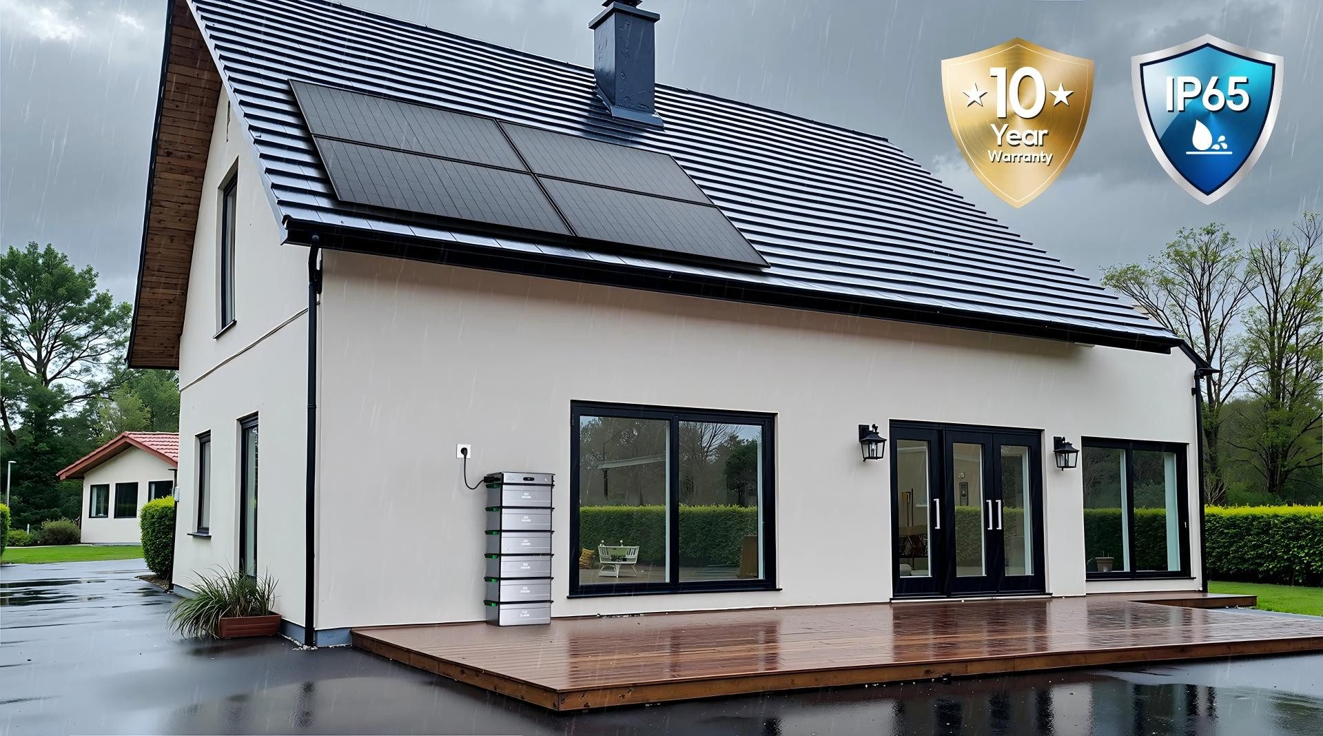 ZENDURE SuperCharged Solaranlage Zendure SolarFlow AB3000X LiFePO4 Speicher 2880 Wh für Balkonkraftwerk, (AB3000X ist mit dem SolarFlow 2400 AC kompatibel), IP65, modular erweiterbar