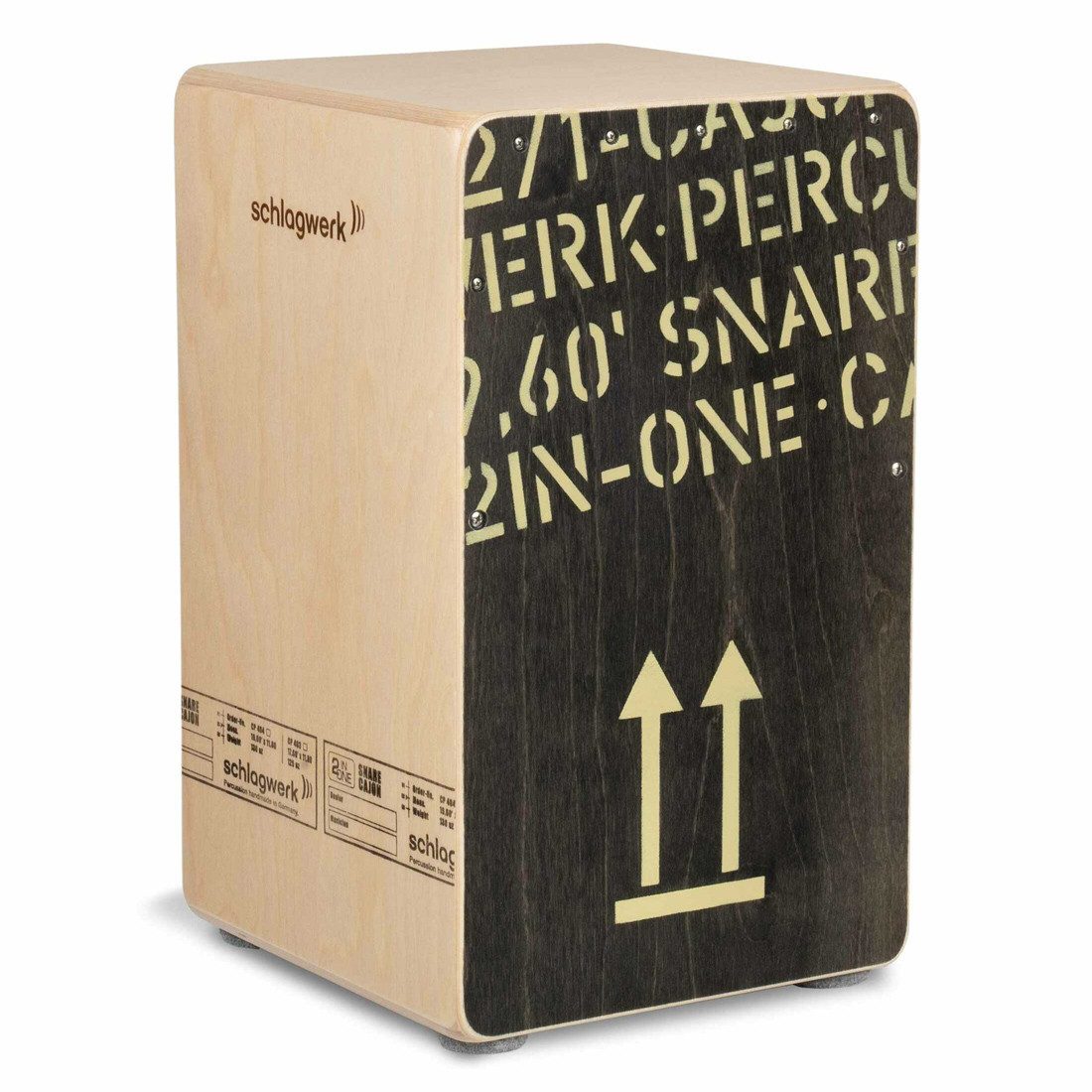 Schlagwerk Cajon Schlagwerk CP404 BLK 2 in One Cajon