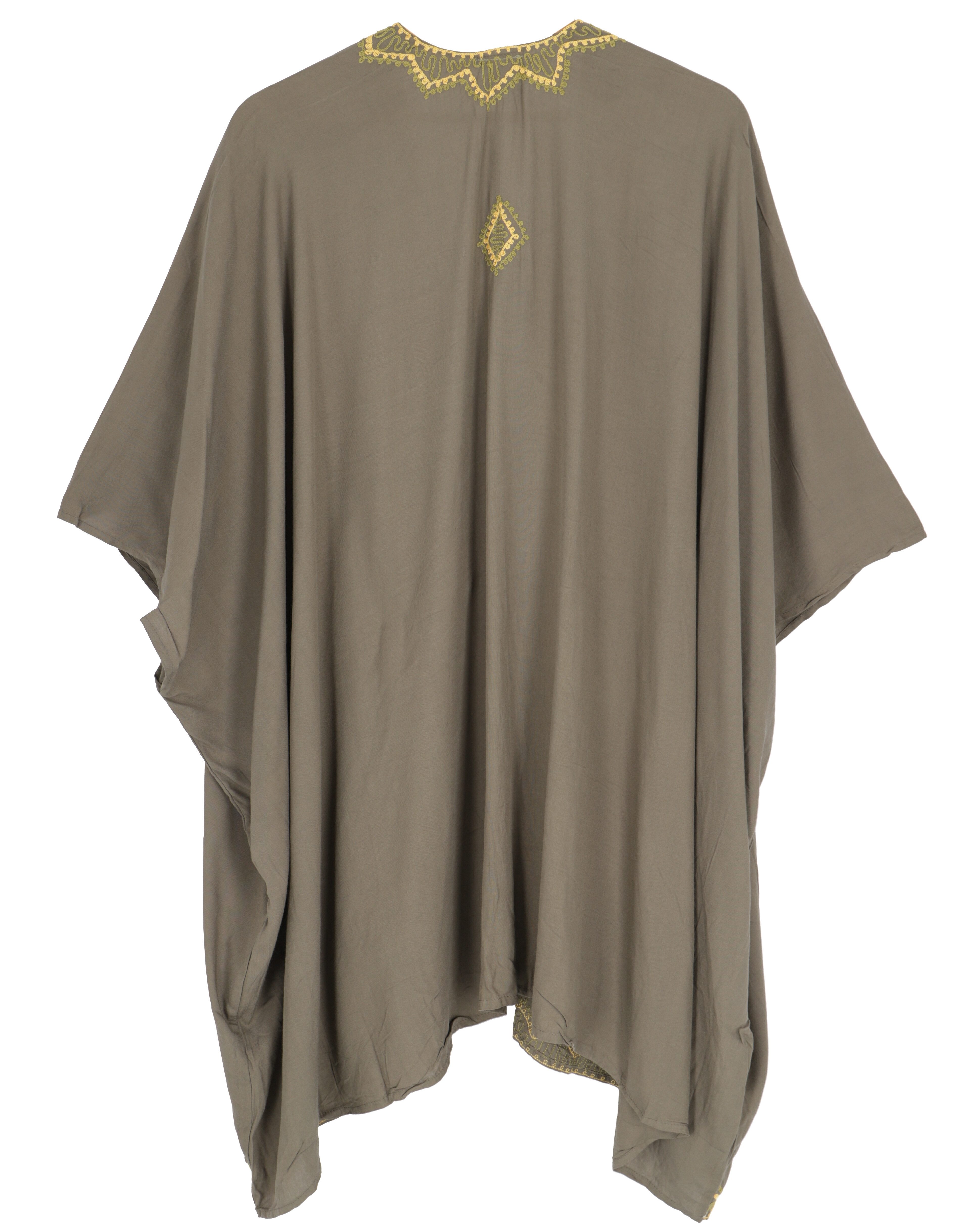 Guru-Shop Kimono Kurzer bestickter Sommer Kimono, günstig online kaufen