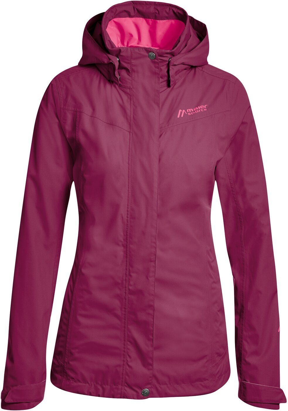 Maier Sports Anorak Da-Jacke 2Lg pack aw Metor W 1353 red pl/fand pink