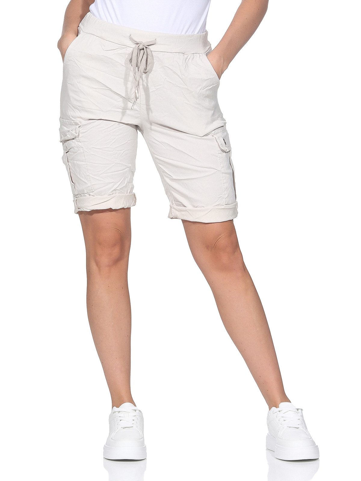 OriginalYou Cargoshorts Damen kurze Sommer Hose Stretch Bermuda Gummizug un günstig online kaufen