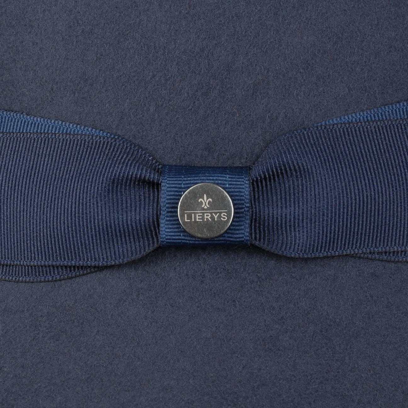 blau Filzhut in Lierys (1-St) Italy mit Wollhut Ripsband, Made