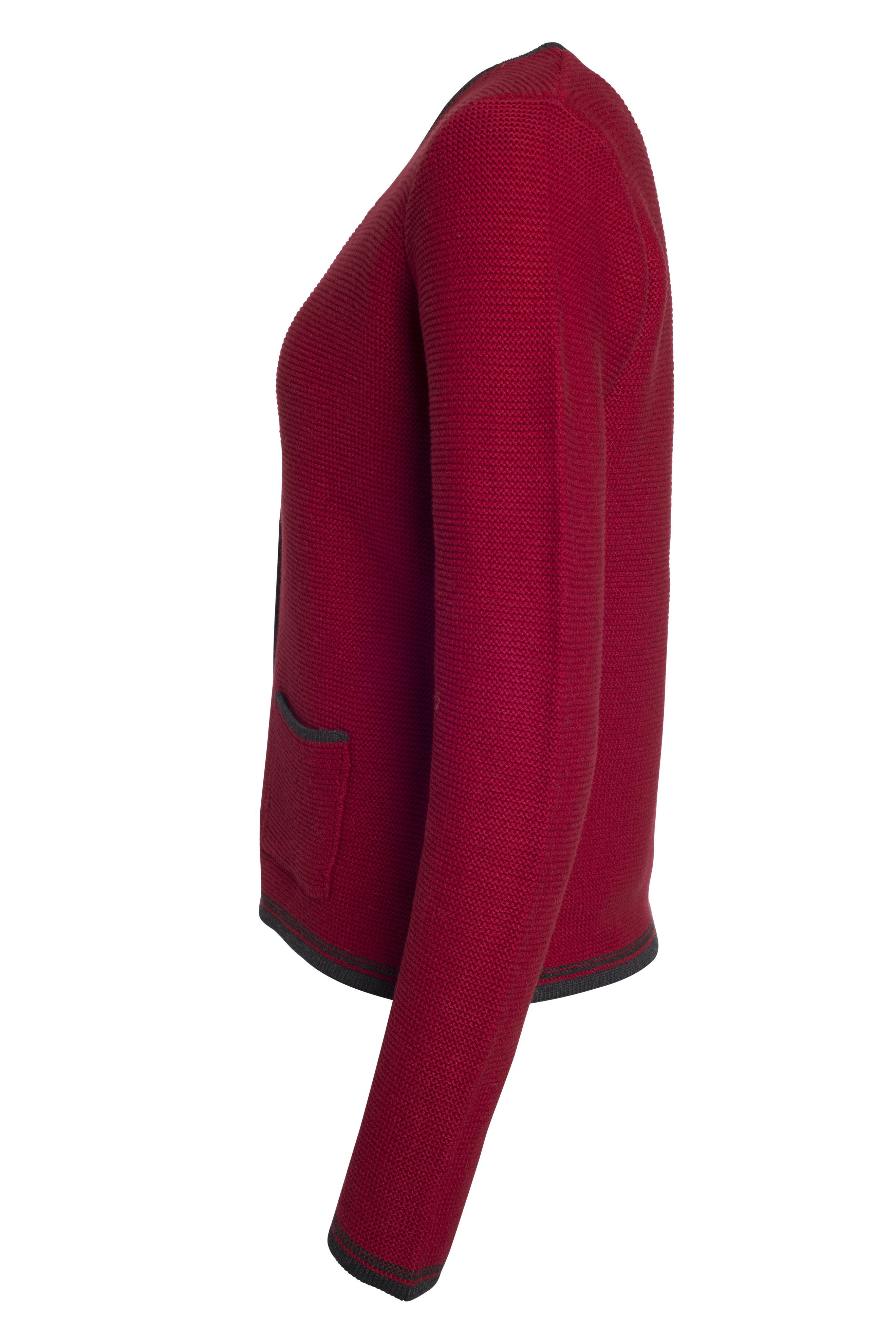 James & Nicholson Trachtenstrickjacke Leicht taillierte Damen Jacke passend zu Lederhose und Dirndl JN639 Damen Trachten Strickjacke