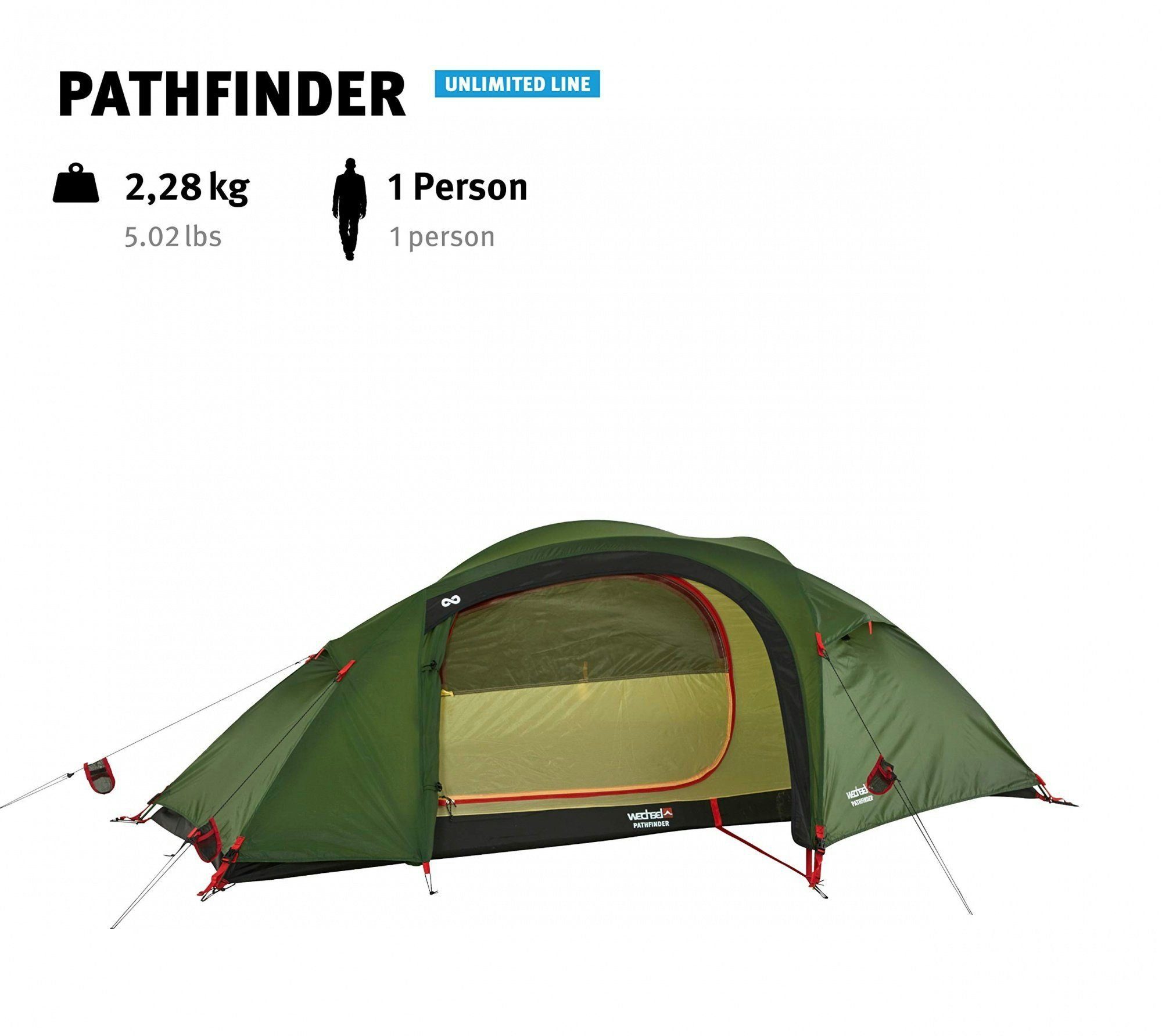 Unlimited Wechsel Line Geodät Personen: - Zelt, 1 - 1-Personen Tents Pathfinder Kuppelzelt