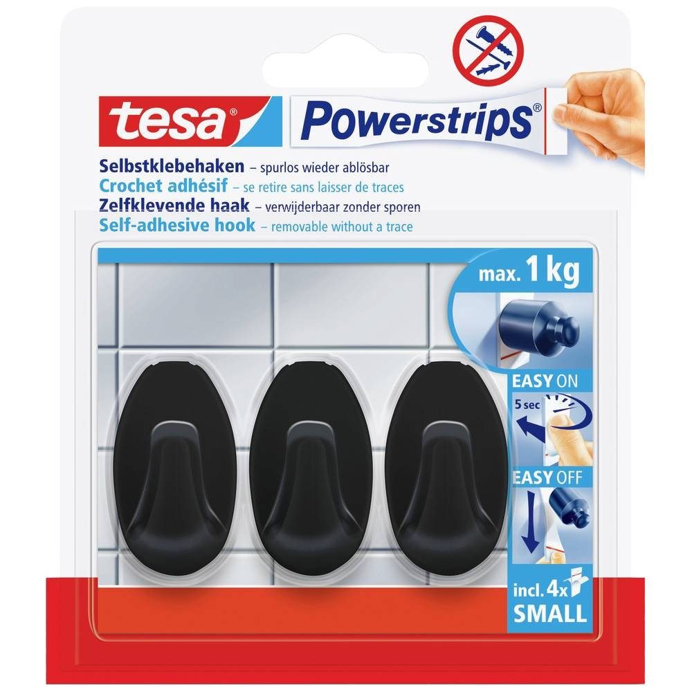 tesa Klebeband Powerstrips Klebehaken Small Oval 58275-00000-20 1 kg