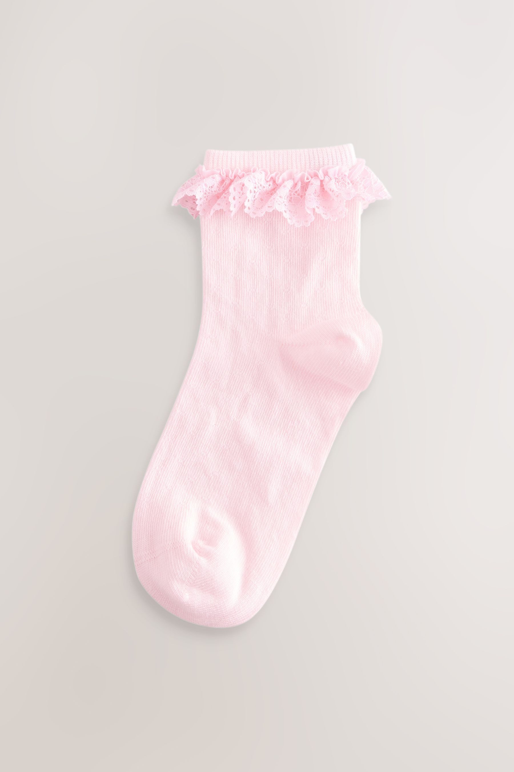 Next Kurzsocken 2er-Pack Söcken mit Rüschen und Baumwollanteil (2-Paar)