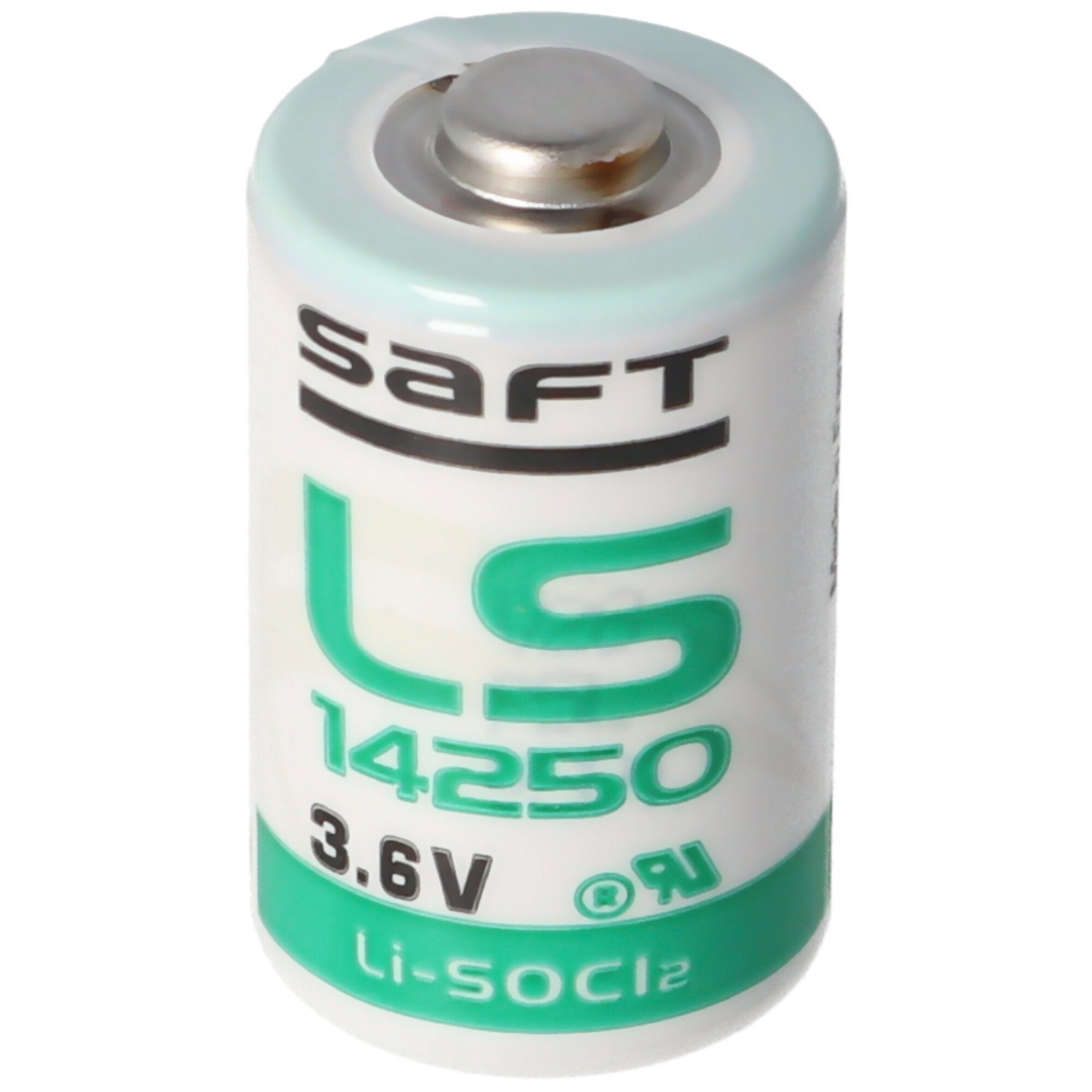 Saft SAFT LS14250 Lithium Batterie, (3,6 Size V) Batterie AA Li-SOCI2, LST14250 1/2