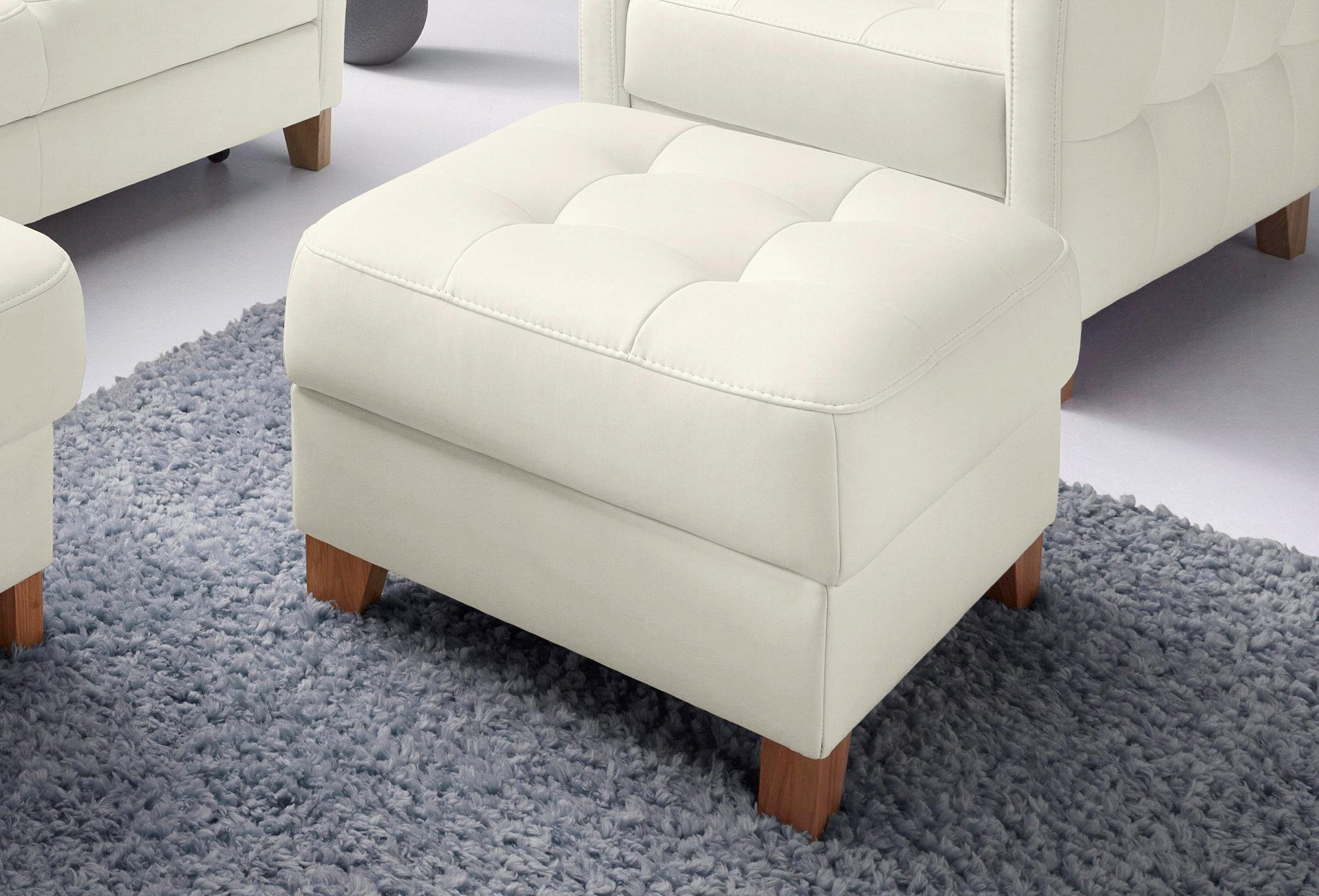 exxpo - sofa fashion Hocker Elio bequemer Sitzkomfort und aufwendiger Detailverarbeitung, mit Staufach unter der Sitzfläche