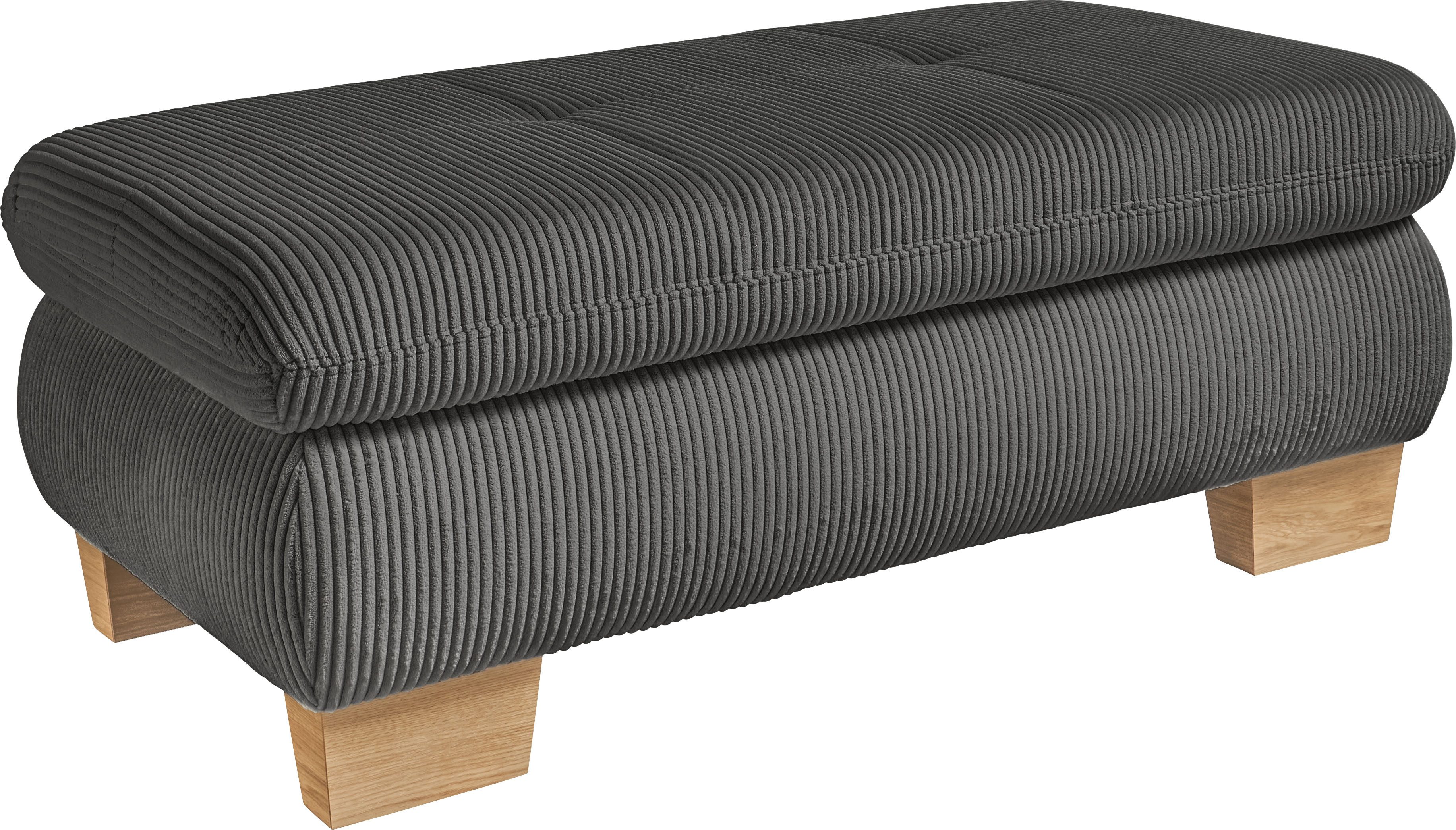 set one by Musterring Hocker SO 3400, Metallfuß schwarz, verschiedene Farben, Aufklappfunktion, B129 x T64cm