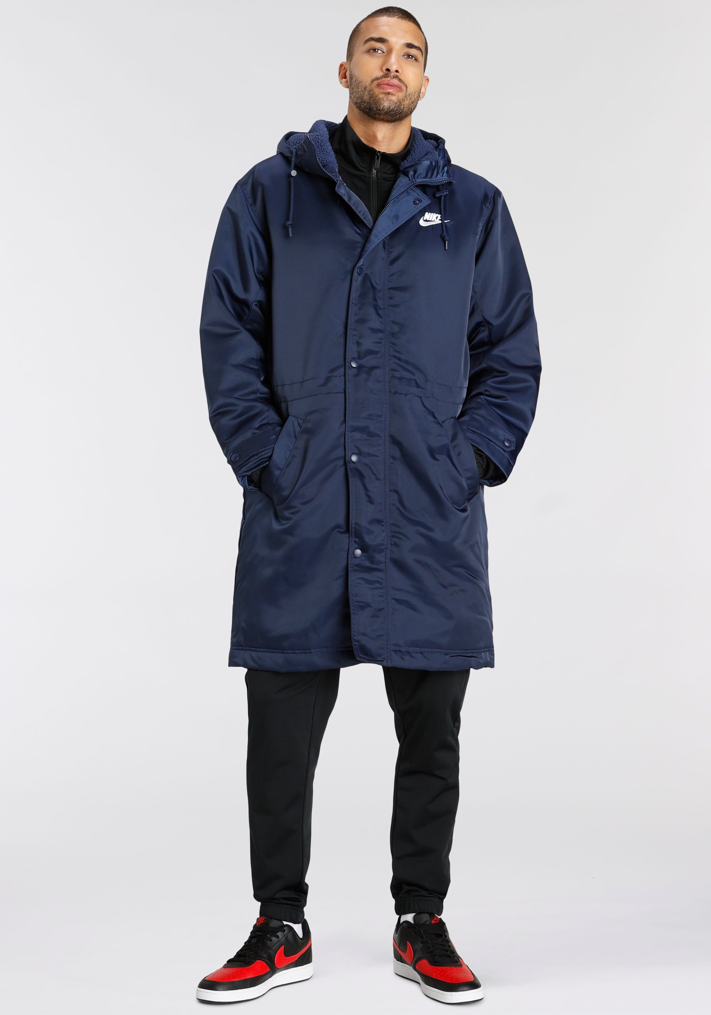 NAVY/WHITE CLUB PARKA Nike MIDNIGHT STADIUM MEN'S Sportswear Outdoorjacke