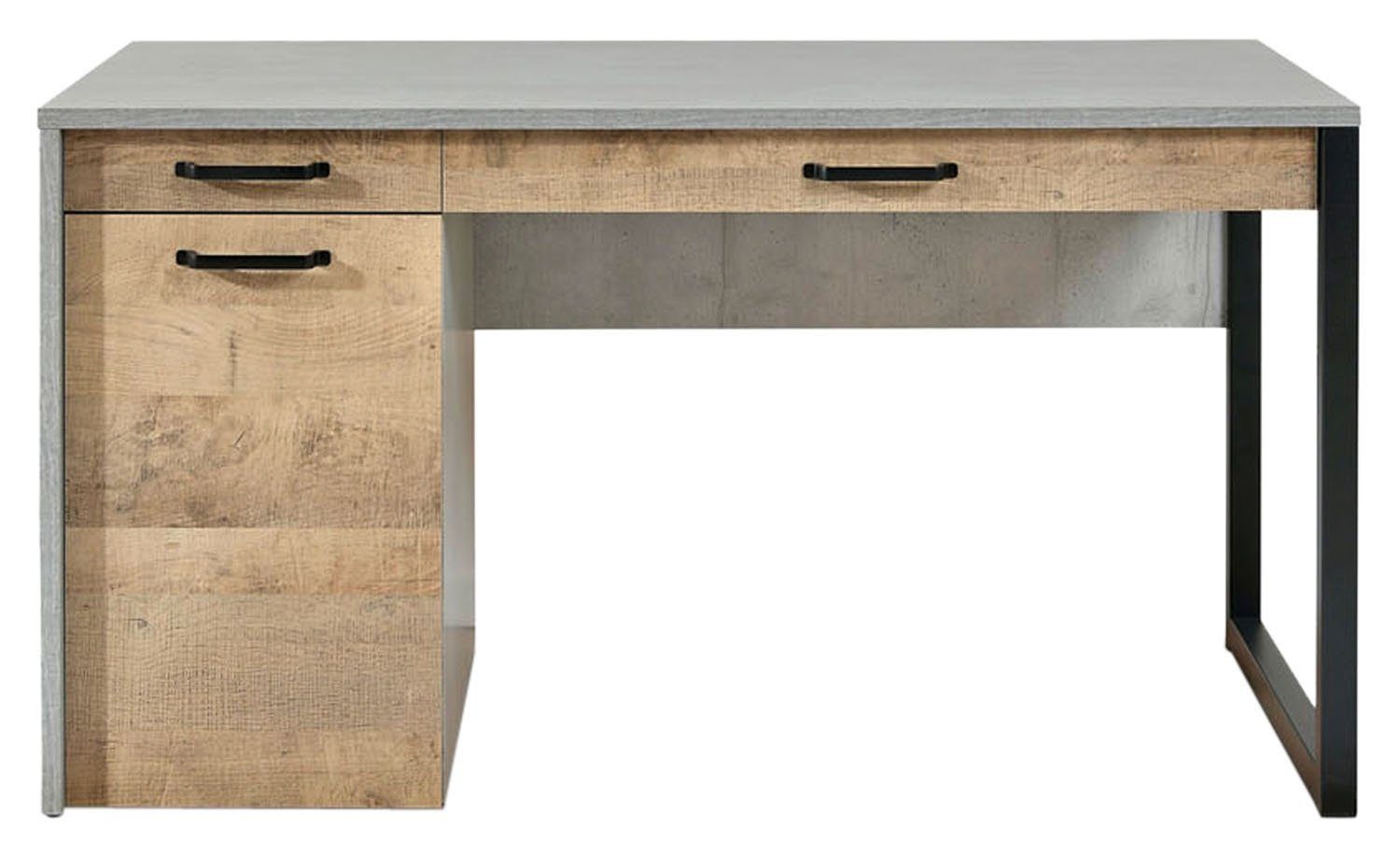 Schreibtisch Schreibtisch, SOLANO, Grau, B 170 cm, T 68 cm