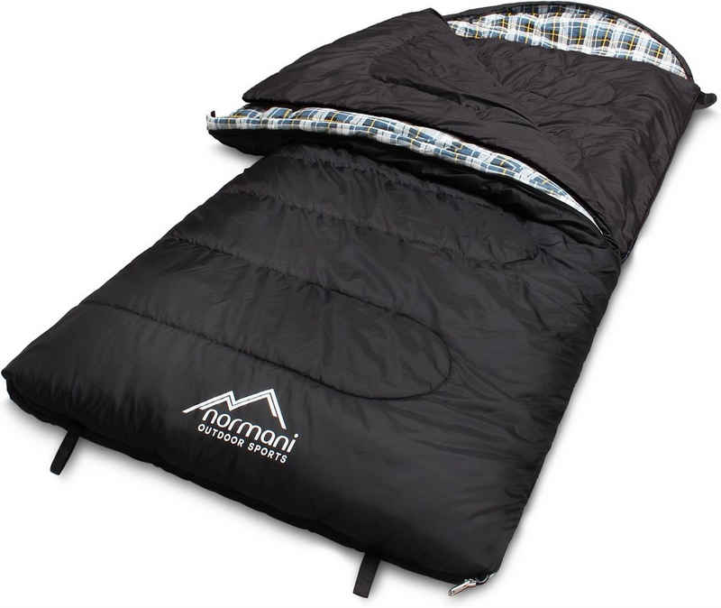 normani Deckenschlafsack »4-in-1 Schlafsack Antarctica«, Extrem 4-Jahreszeiten Outdoor-Schlafsack mit Inlett (Hüttenschlafsack) [+27°C bis -40°C] - RV Rechts