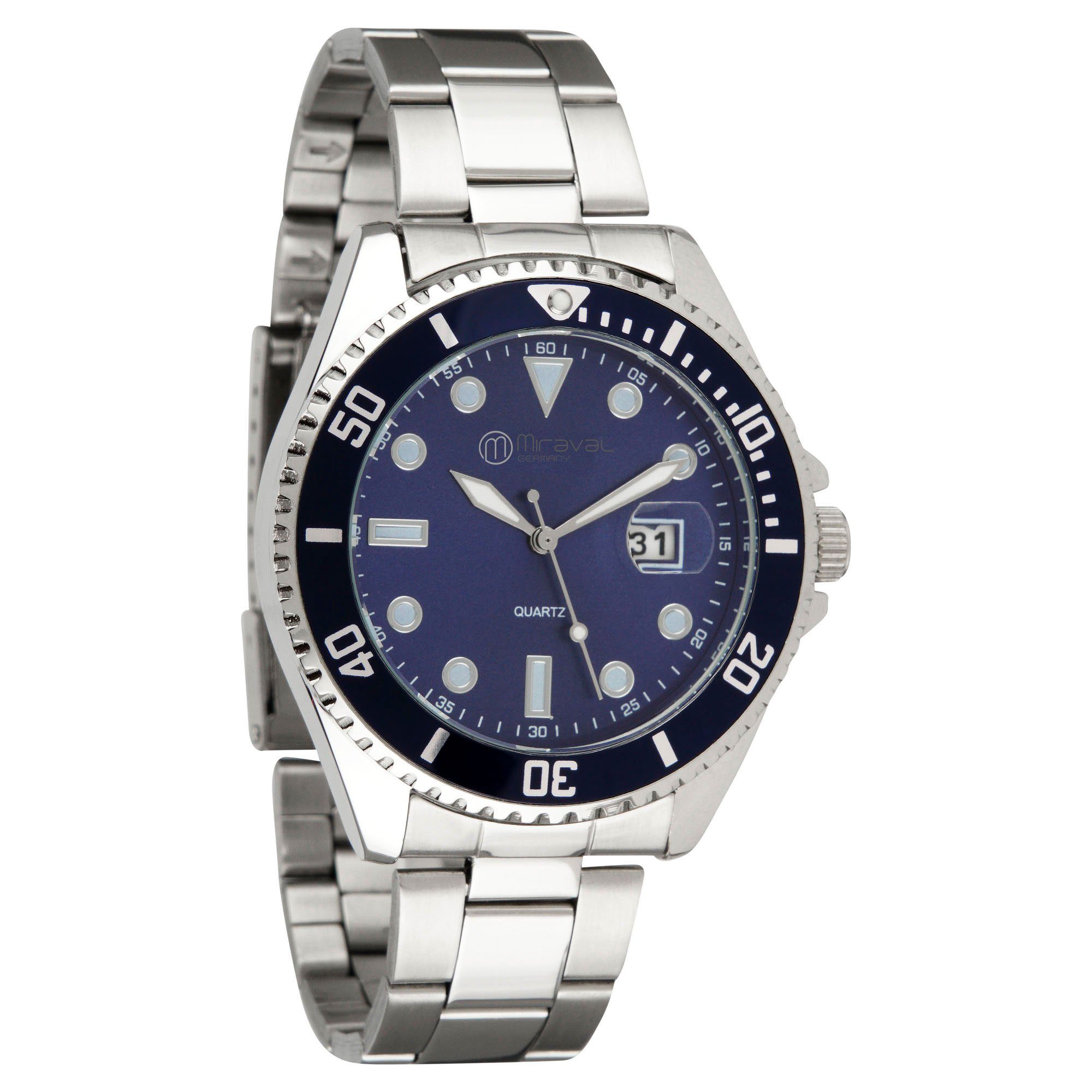 Miraval Quarzuhr Miraval Herrenarmbanduhr, mit Edelstahlarmband günstig online kaufen