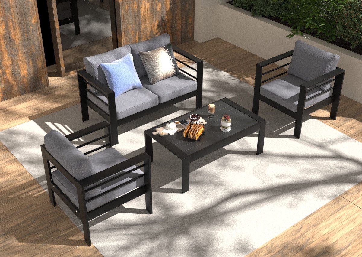 MeXo Gartenlounge-Set Balkon Möbel Set mit günstig online kaufen