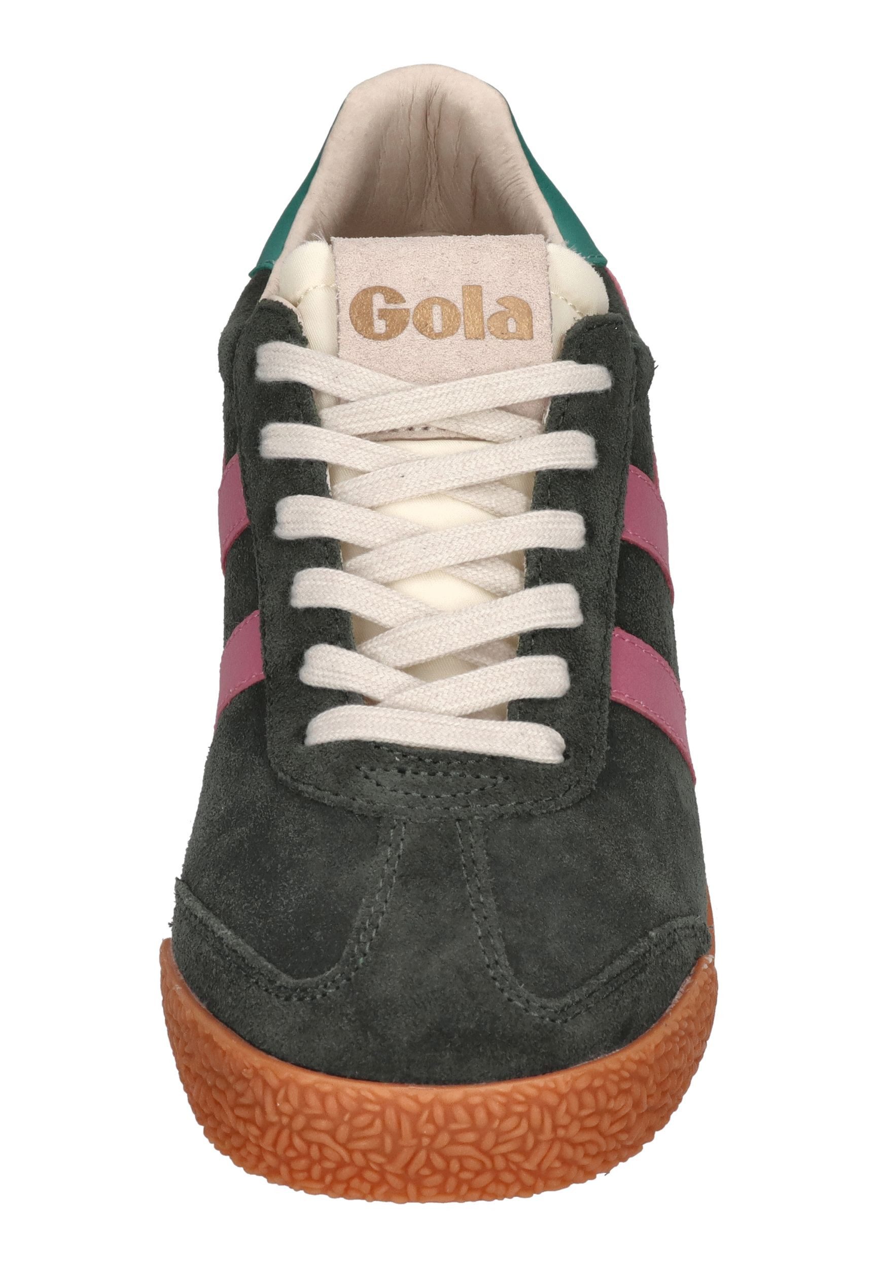 Gola ELAN Sneaker Dark Khaki Bubblegum Sea Mist