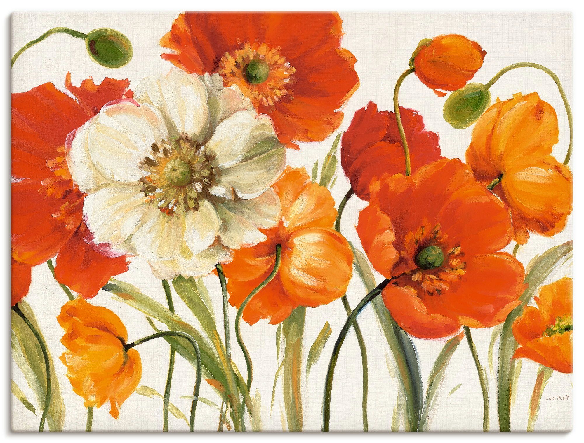 Artland Wandbild Mohnblumen I, Blumen (1 St), als Leinwandbild, Poster, Wandaufkleber in verschied. Größen