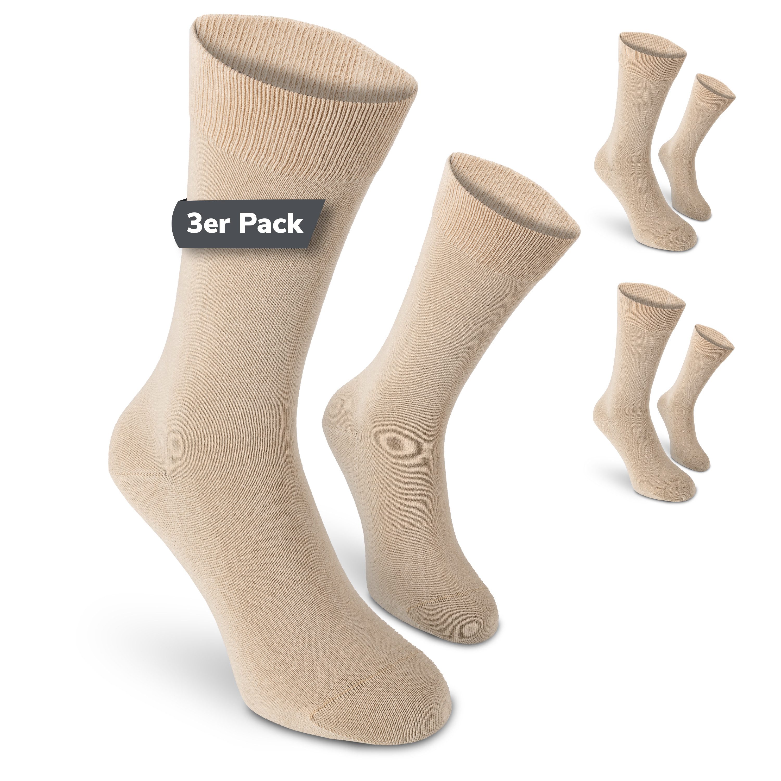 SAFERSOX Businesssocken 3er Pack Safarisocken Mückenschutz