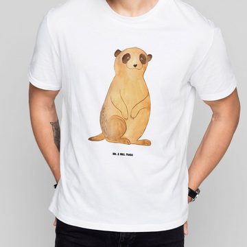 Mr. & Mrs. Panda T-Shirt Erdmännchen - Weiß - Geschenk, Weltreise, Afrikareise, Sprüche, Wildt (1-tlg)