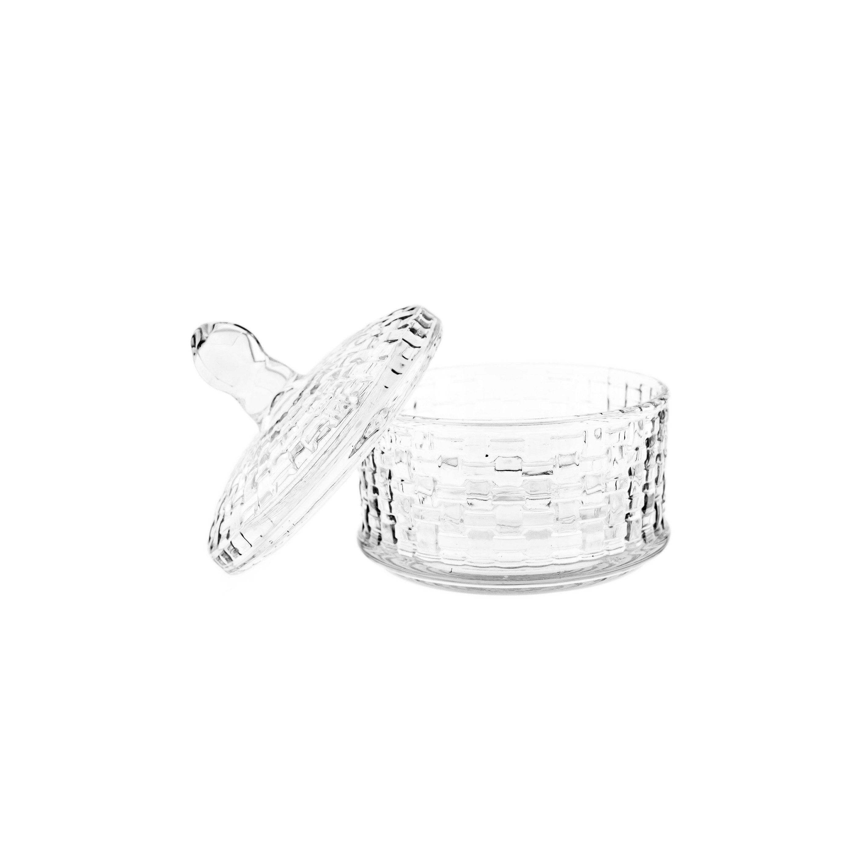 Sunay Schale Bonboniere-Set 3-teilig mit Deckel aus hochwertigem Glas, Glas, (1-tlg) – Bild 2 von 5