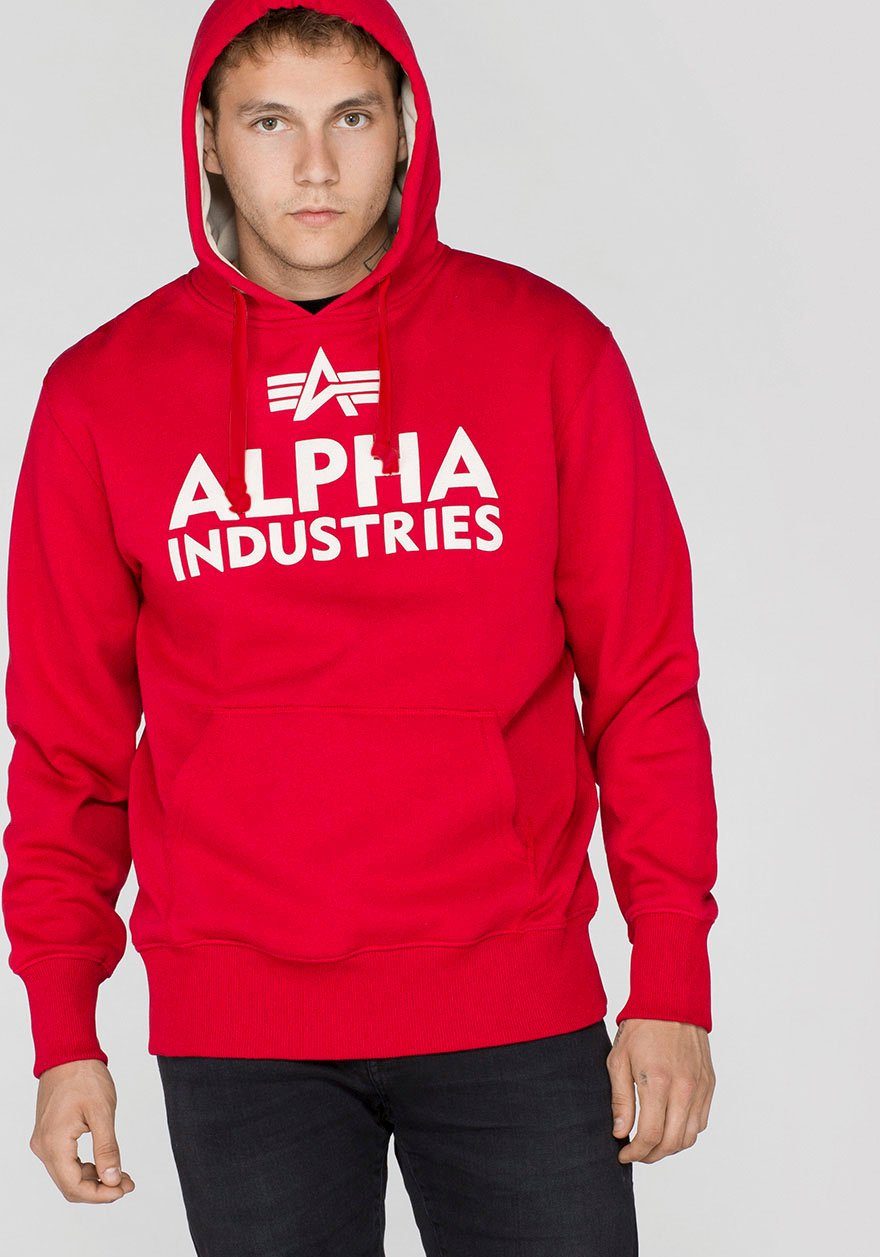 Alpha Industries Kapuzensweatshirt speed red