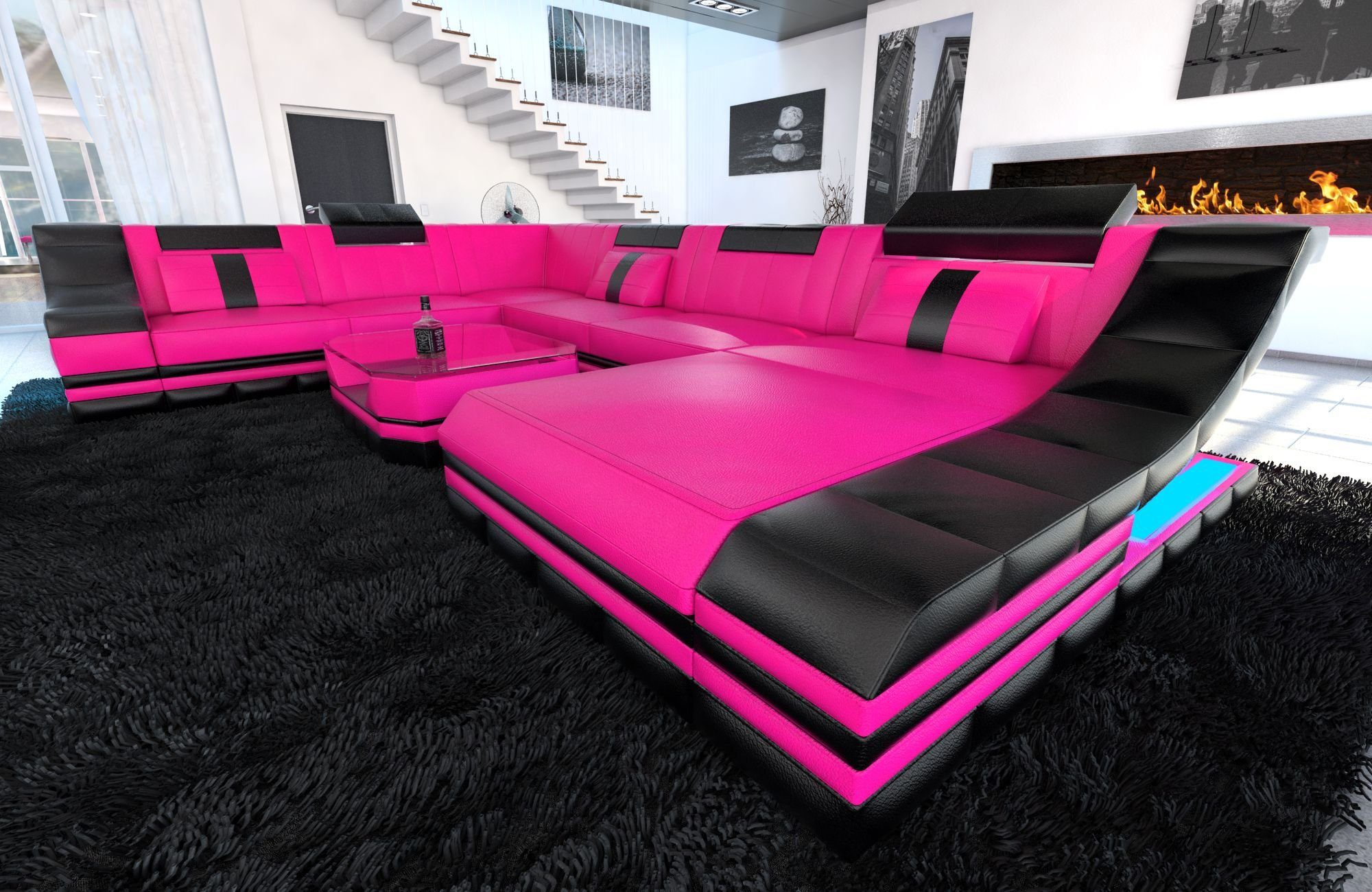 Sofa Dreams Wohnlandschaft Ledercouch Sofa Leder günstig online kaufen