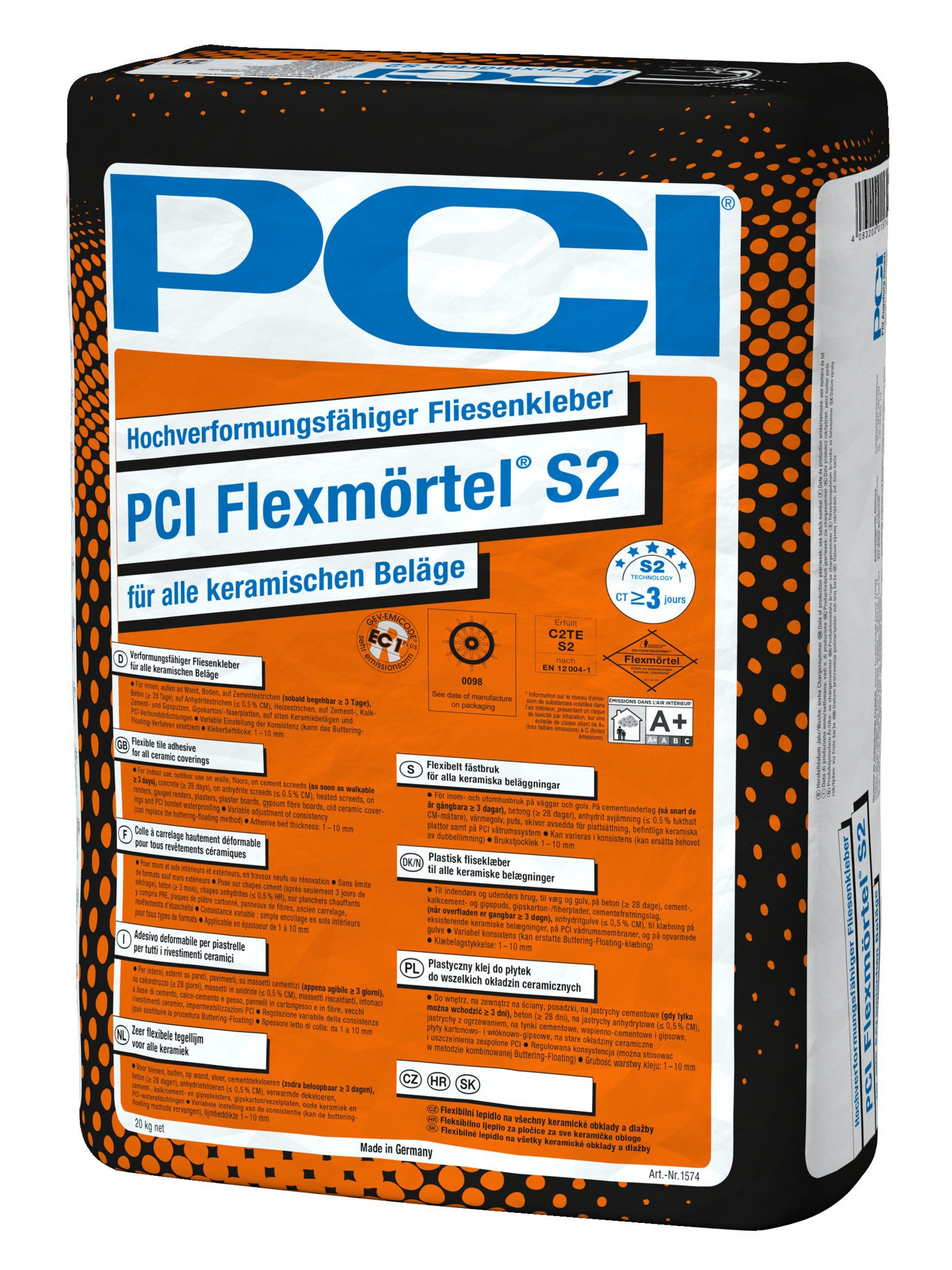 PCI Fliesenkleber PCI Flexmörtel® S2 20kg, 0.45 kg