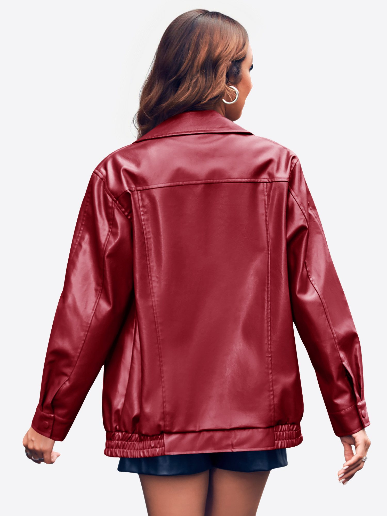 Imily Bela Bikerjacke Damen Lederjacke (Packung, 1-St., 1per-Pack) Reverskr günstig online kaufen
