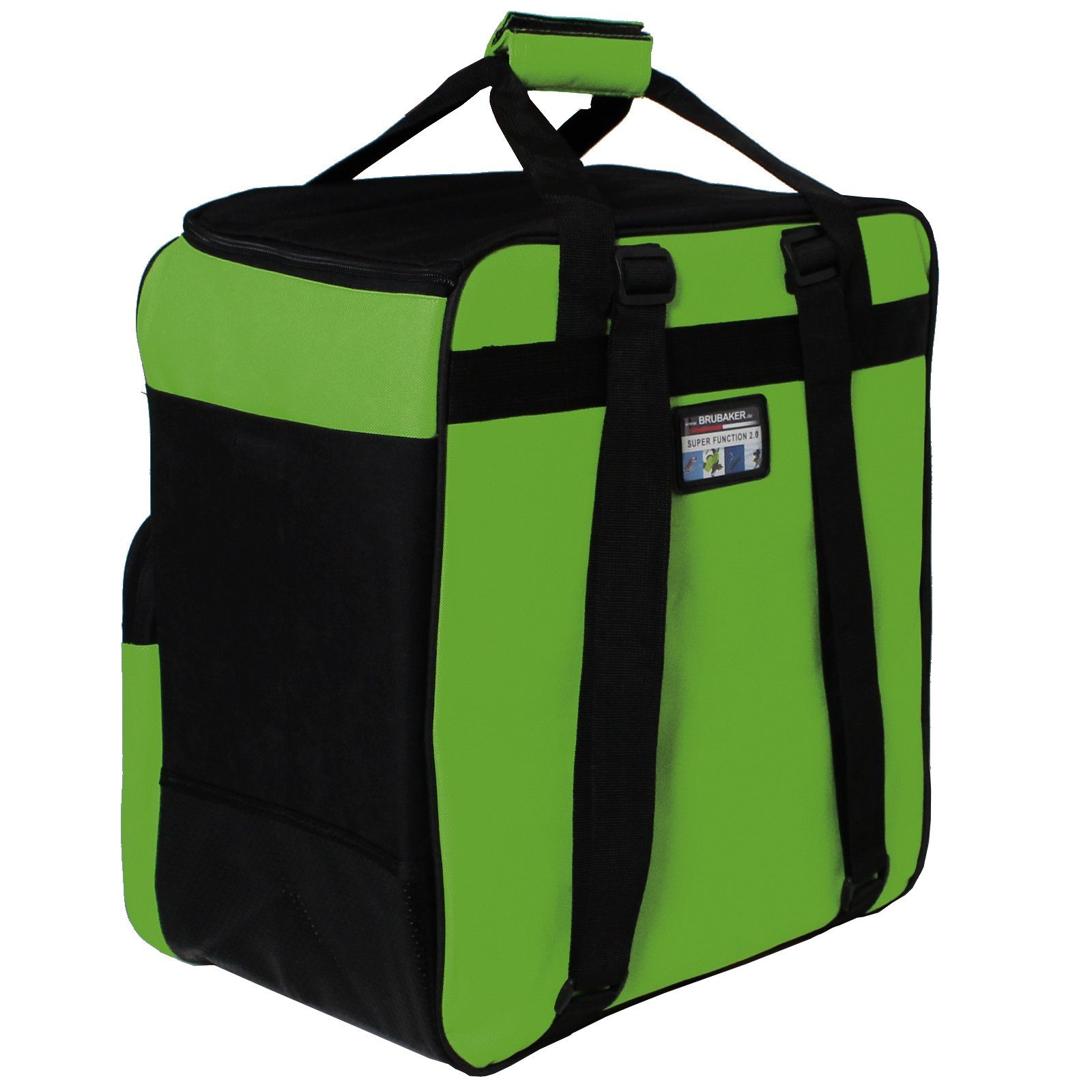 BRUBAKER Sporttasche Skischuhtasche, Skitasche für Skistiefel (1-tlg., reißfest und schnittfest), Komfort Stiefeltasche mit Rucksackfunktion für Skischuhe, Helmtasche