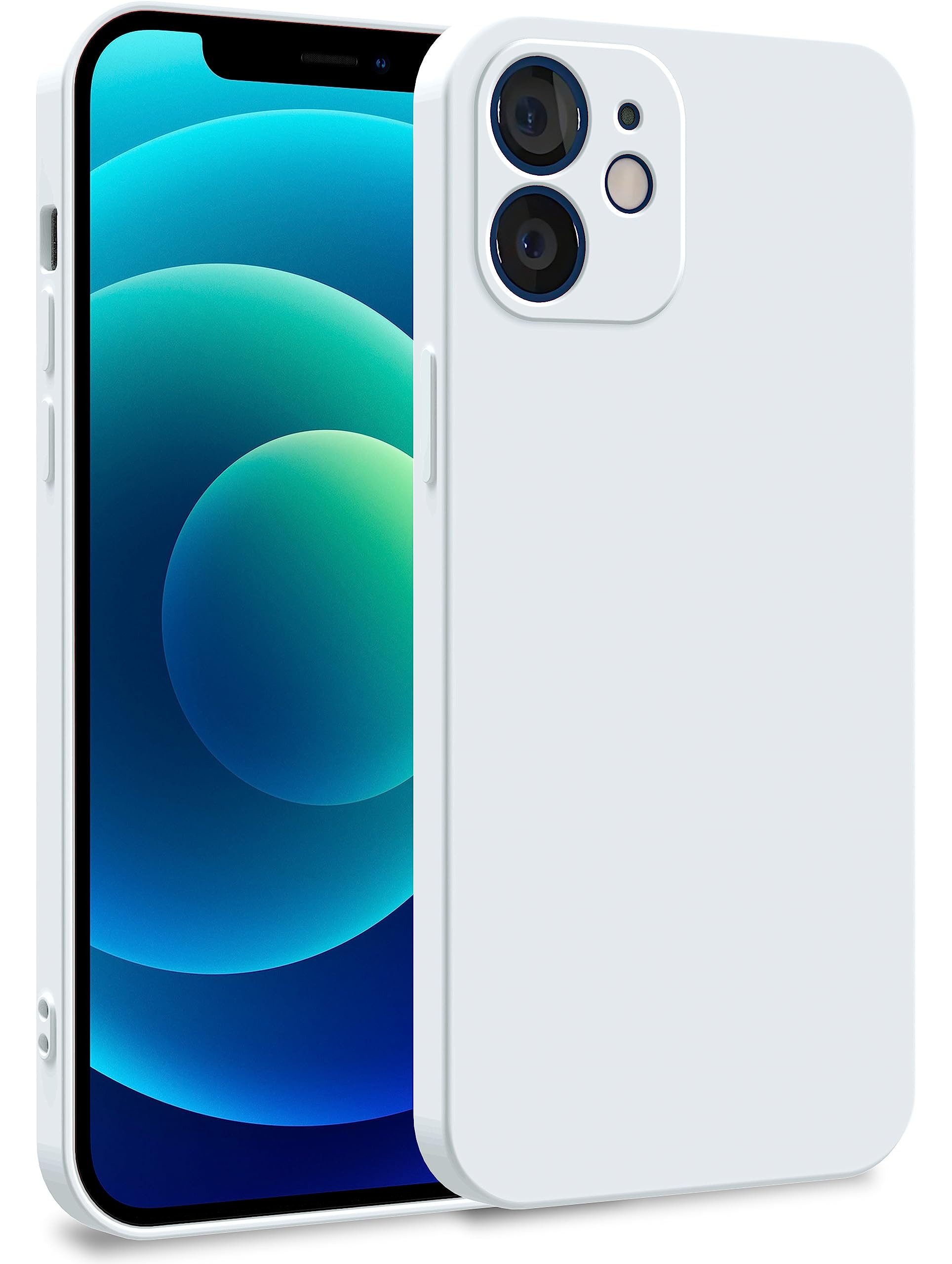 MyGadget Handyhülle Silikon Hülle für Apple iPhone 12, Zweilagige mit Kameraschutz Cover mit Innenfutter & Silikon außen