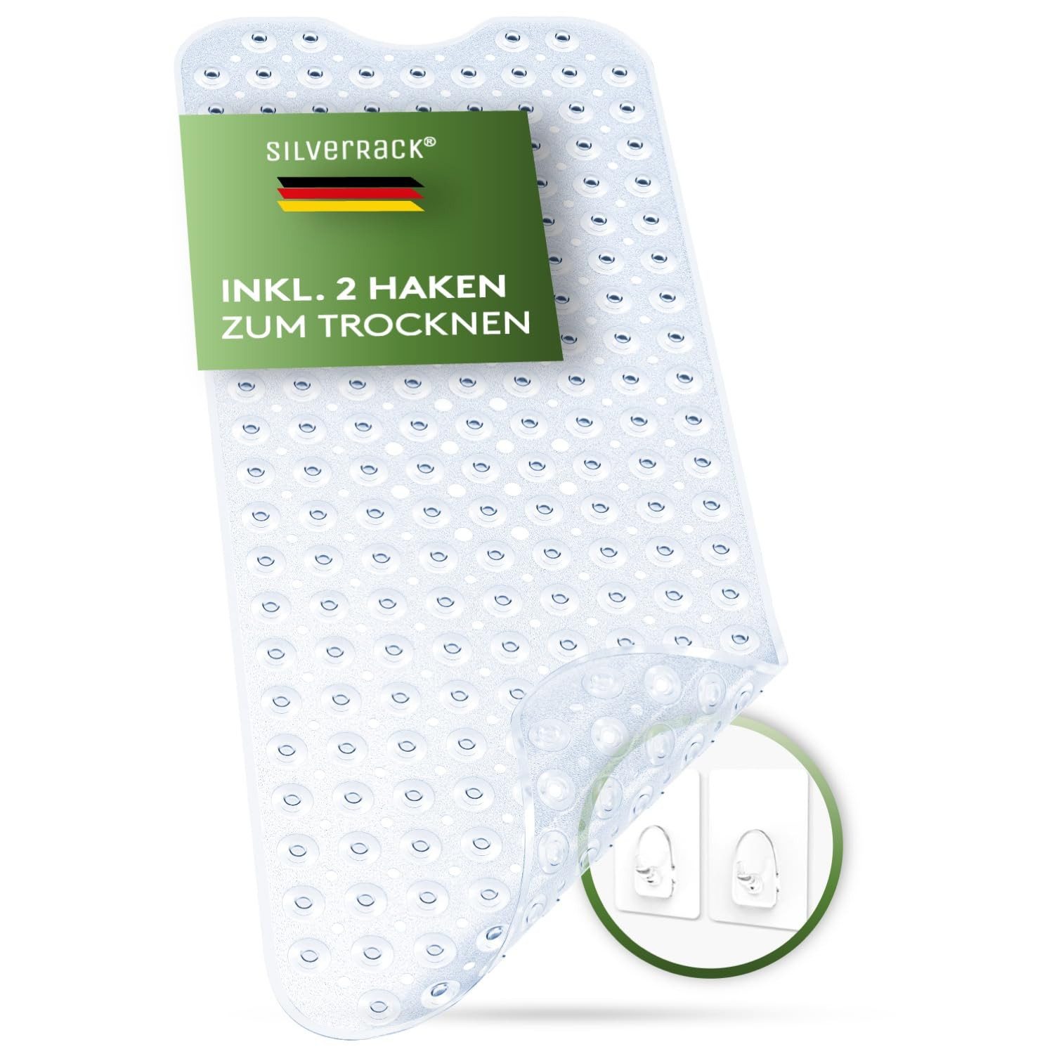 SilverRack Duschmatte Badewannenmatte 100x40 cm - Antirutschmatte Badewanne günstig online kaufen