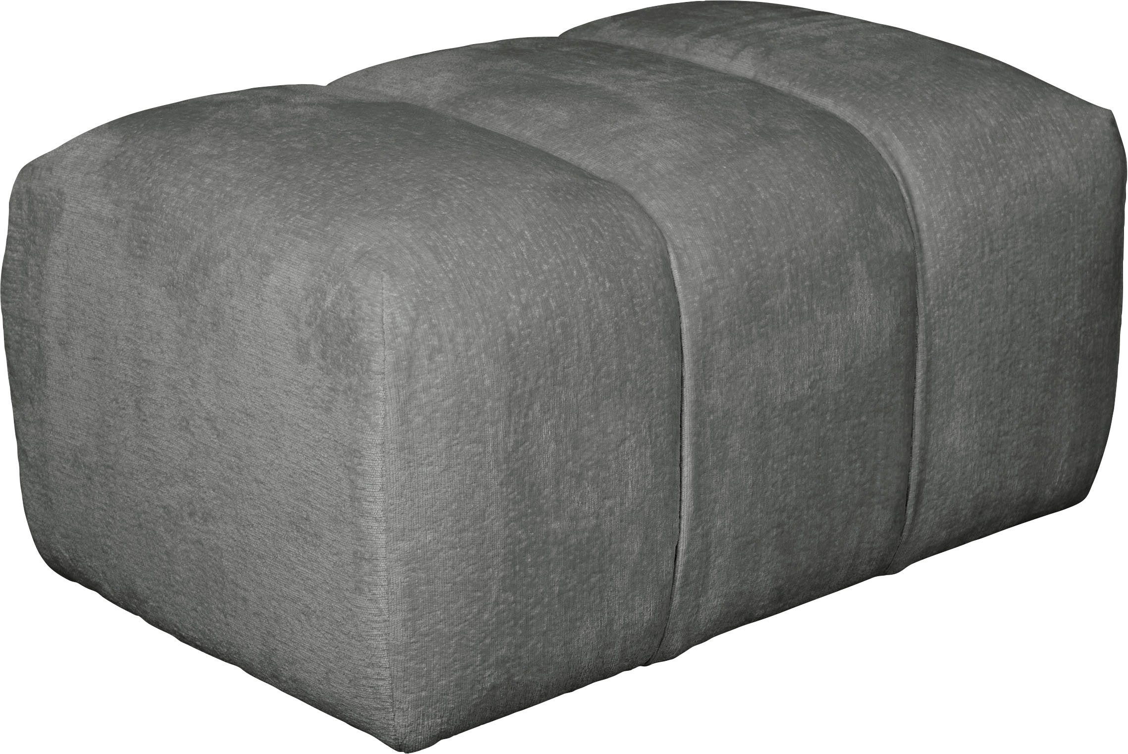 Home affaire Polsterhocker LYOTH Sitzhocker mit Steppung, Maße B/T/H: 76/76/41 cm, passend zur Serie, hoher Sitzkomfort und modernes Design