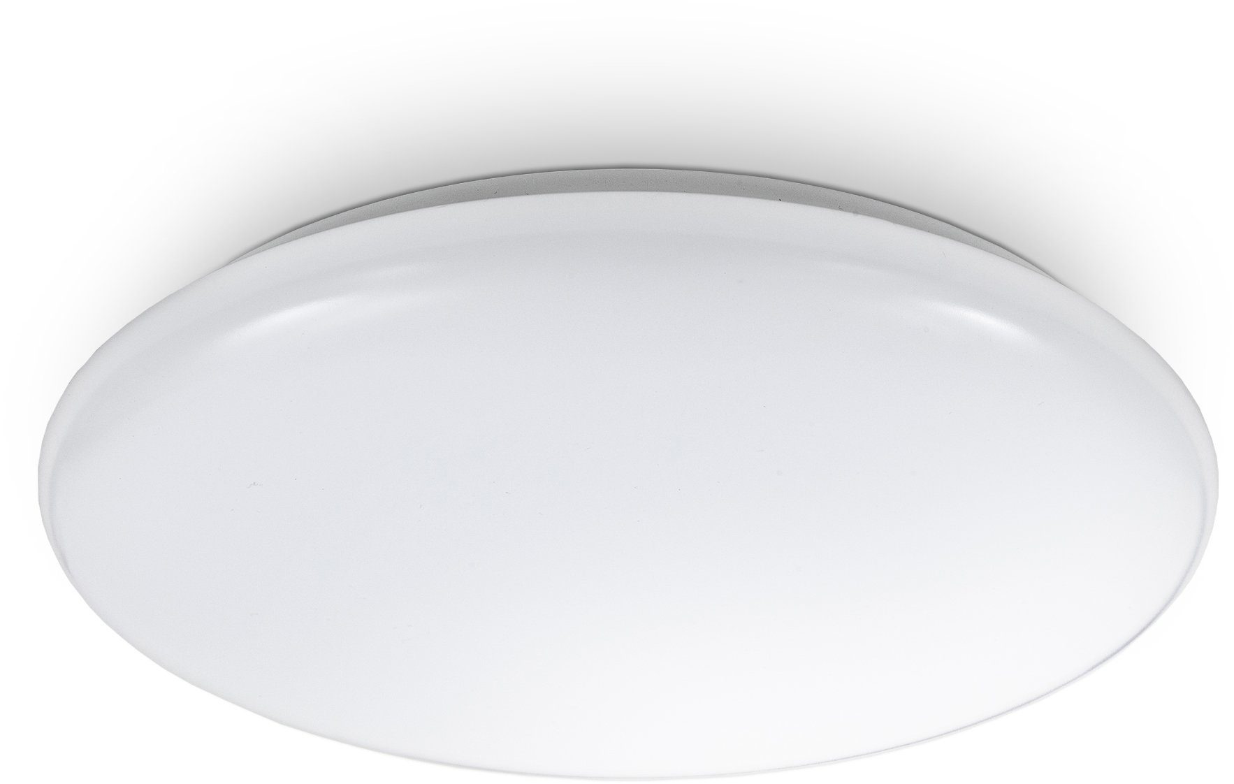 Neutralweiß, Deckenleuchte Design-Lampe LED B.K.Licht LED 28cm Wohnzimmer 12W Weiß integriert, Leonis, Leuchte LED Deckenlampe fest