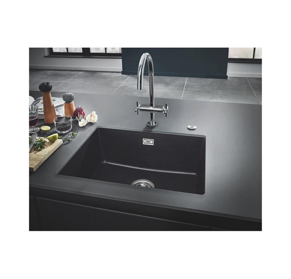 Thumbnail - Grohe Granitspüle Grohe Unterbaubecken K700U 50-C 45,7/40,6 1.0, granit schwarz, 0/0 cm