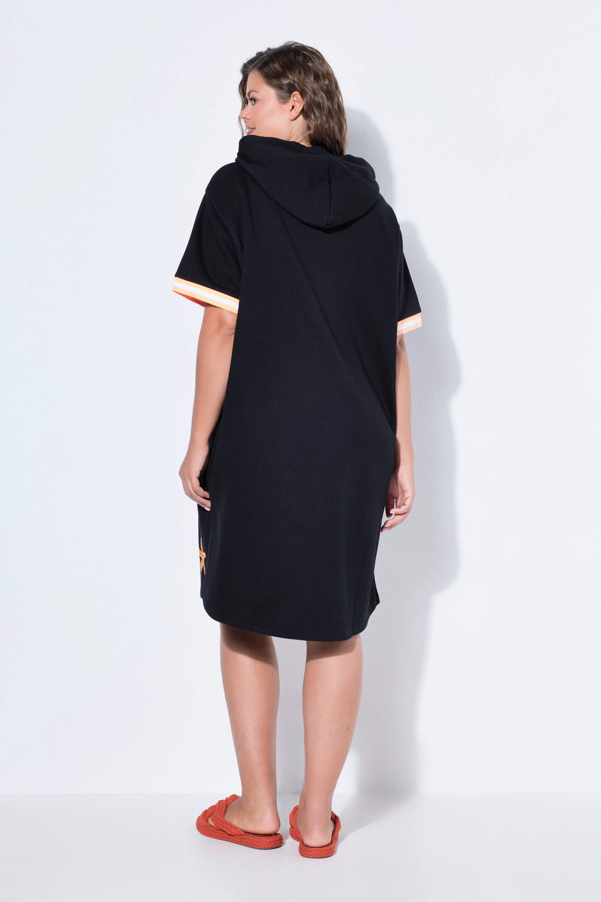Laurasøn Jerseykleid Strandsweatkleid 1/2 Arm Kapuze