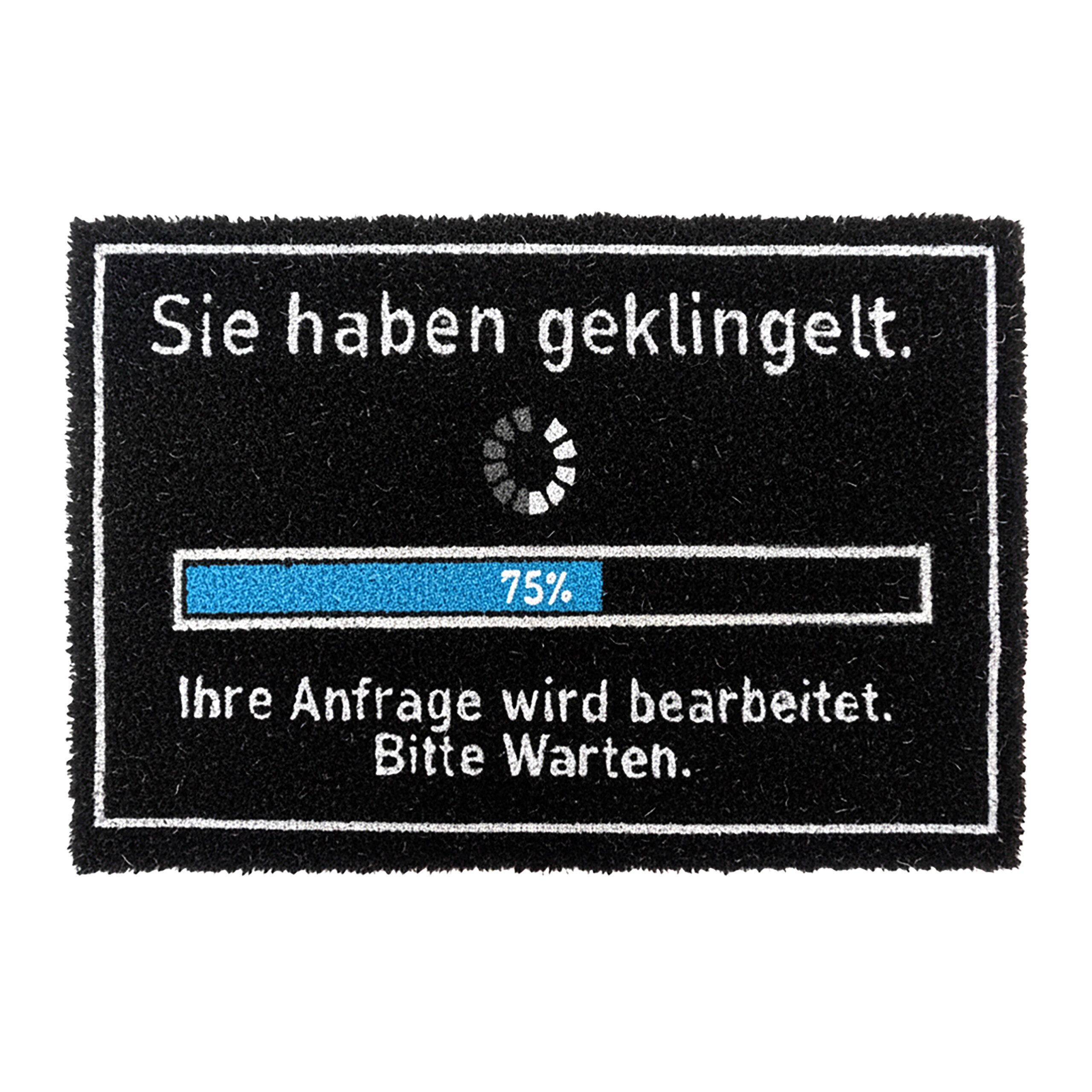 relaxdays Fußmatte Kokos Fußmatte mit Spruch 60x40 cm, rechteckig, Höhe: 10 günstig online kaufen