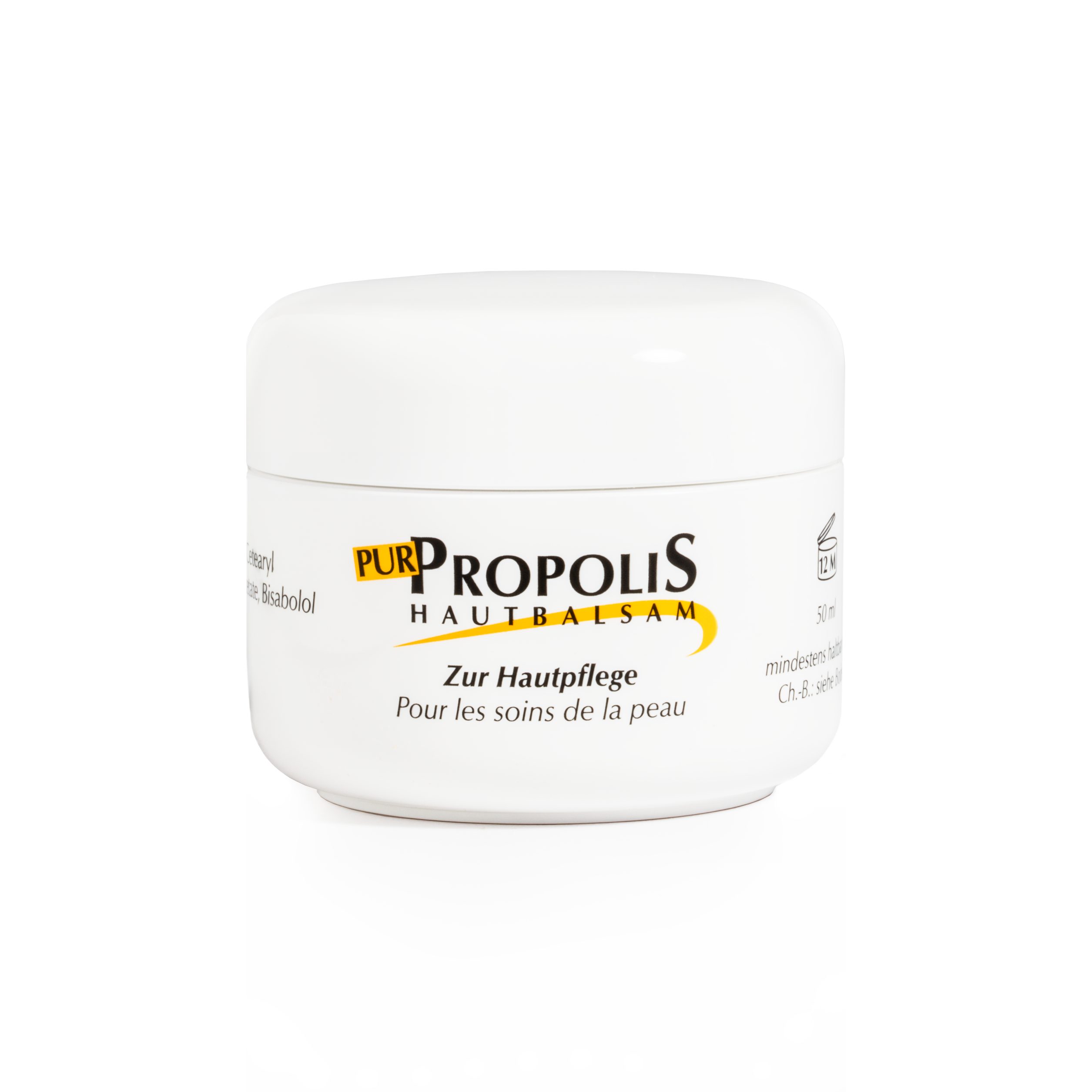 HC PRODUCTS Hautcreme Propolis Salbe PUR – Naturkosmetik für empfindliche Haut I 50ml, Unterstützende Propolis Creme bei Akne, Pergamenthaut & Neurodermitis