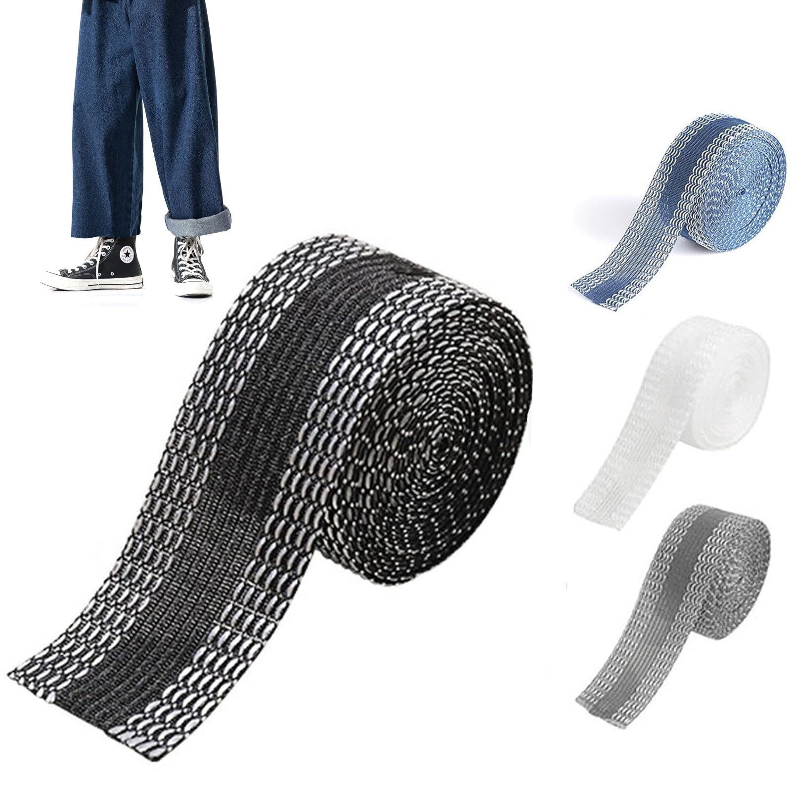 REDOM Naht-/Verstärkungsband Saumband selbstklebend Bügelband Textil Klebeb günstig online kaufen